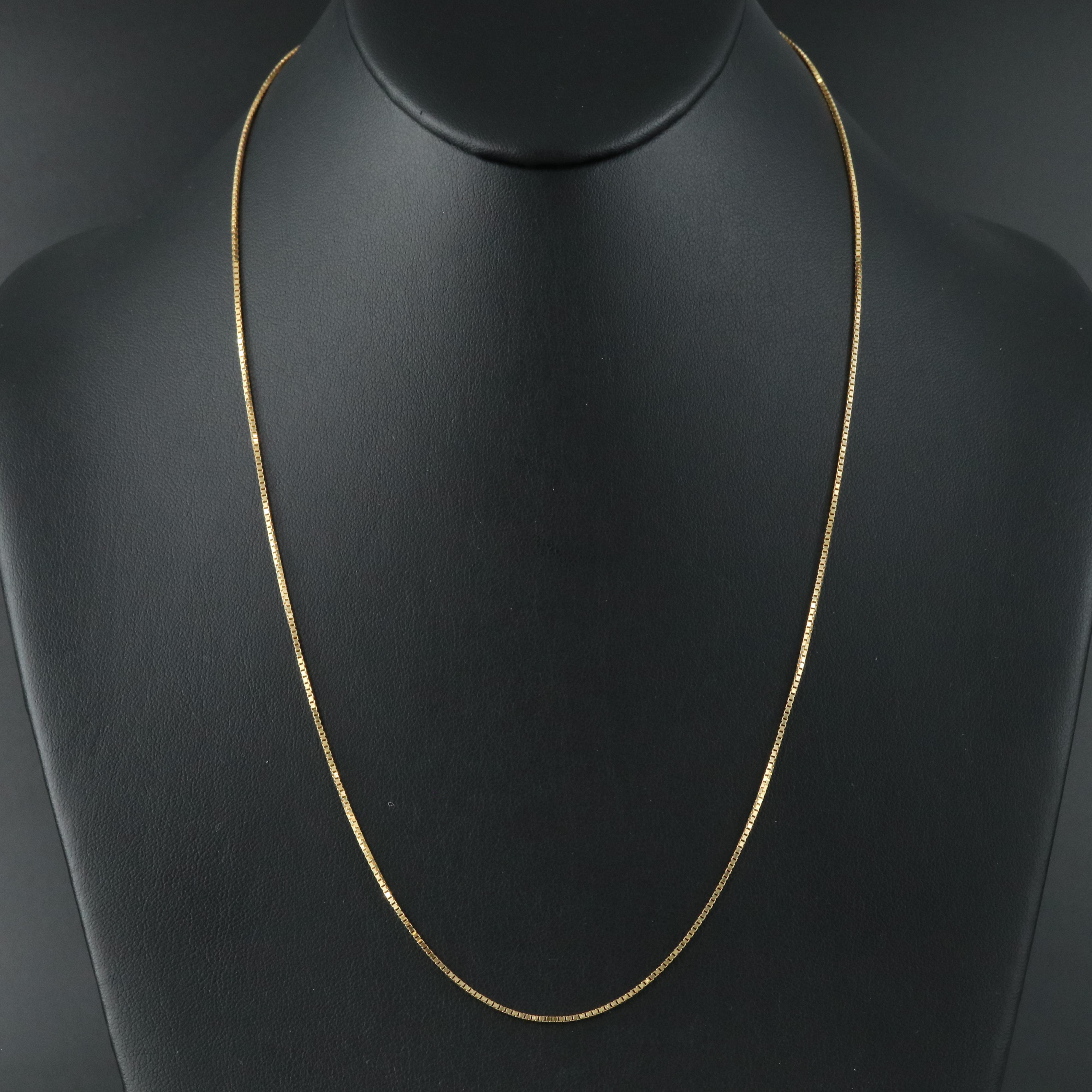 14K Box Chain Necklace