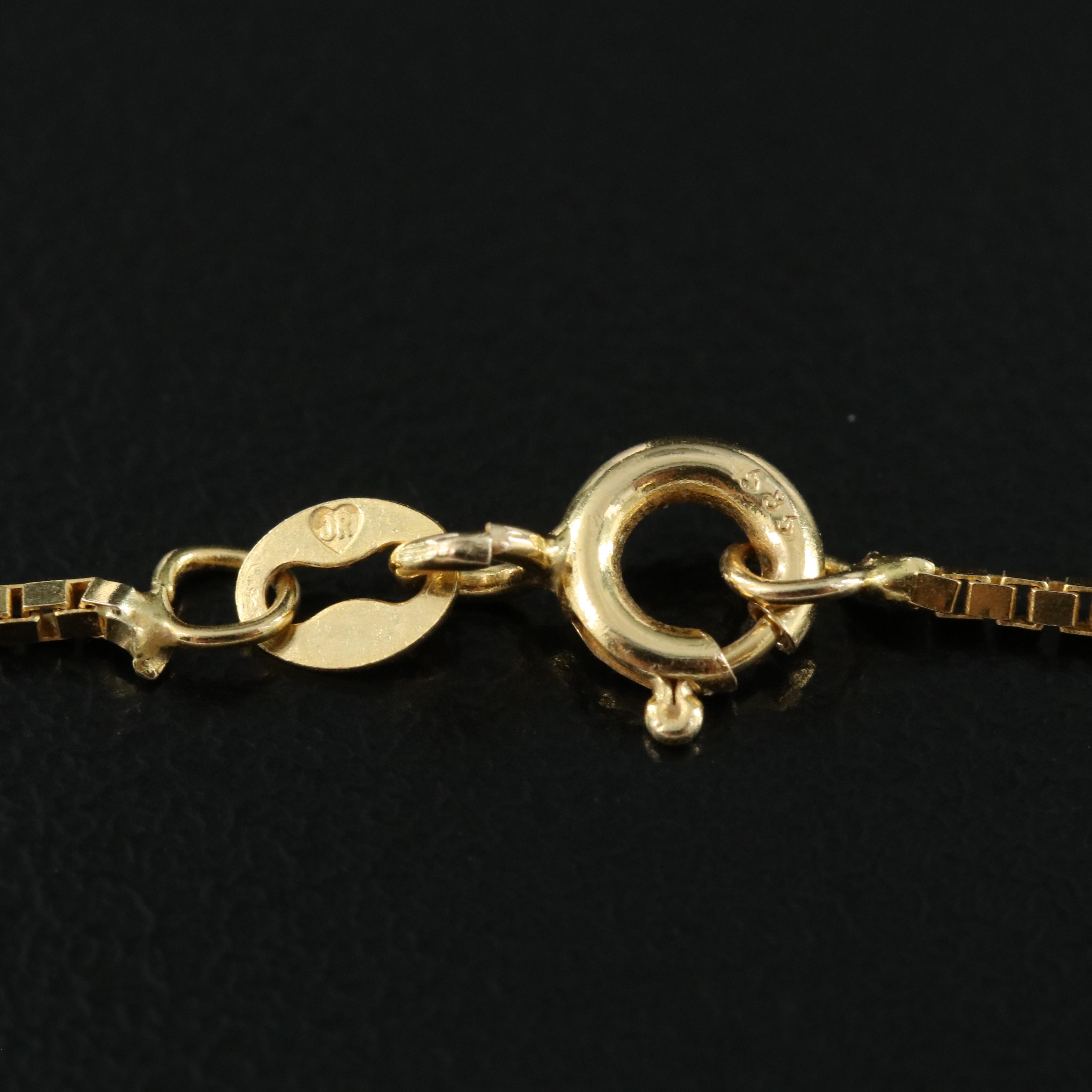 14K Box Chain Necklace