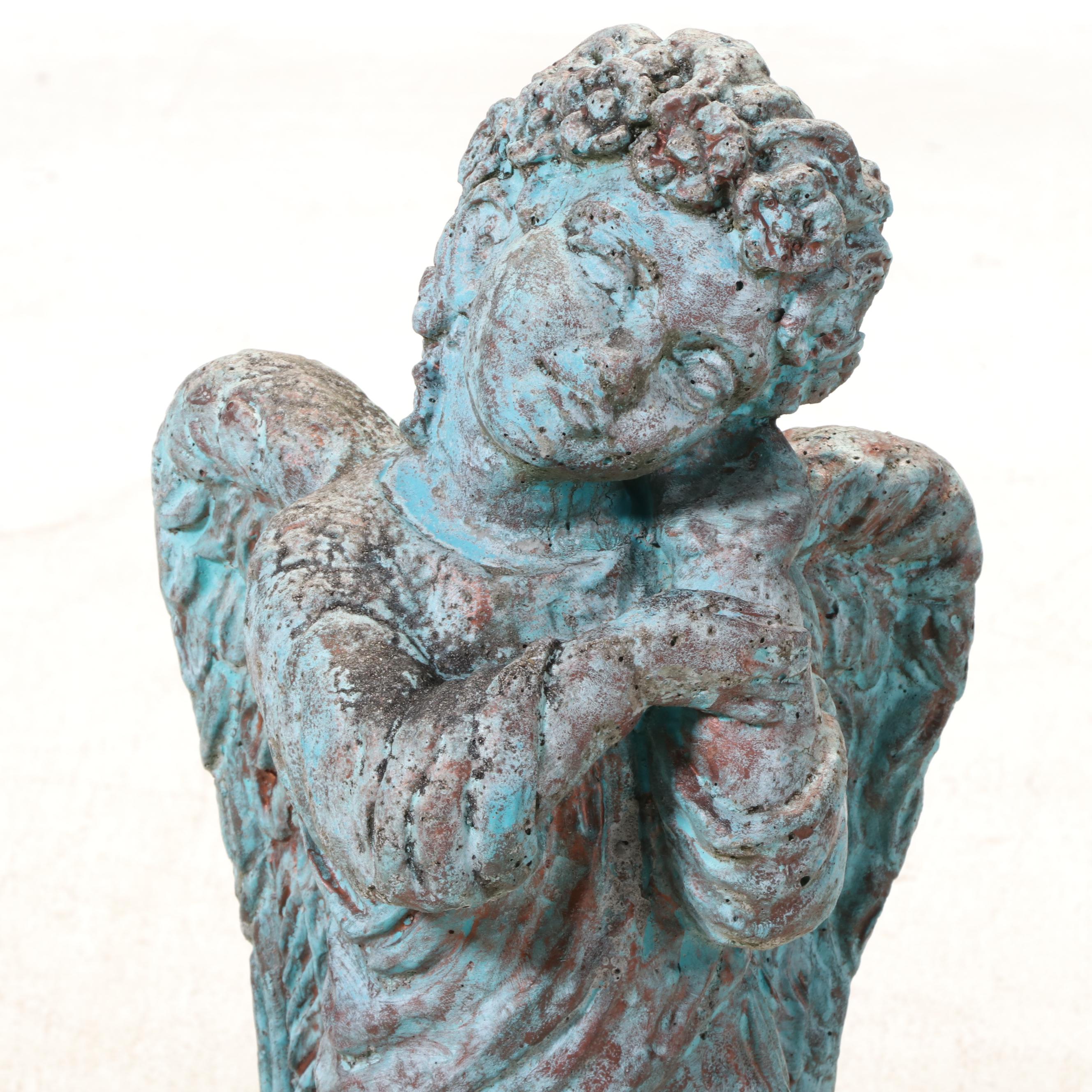 Concrete Angel Garden Statue