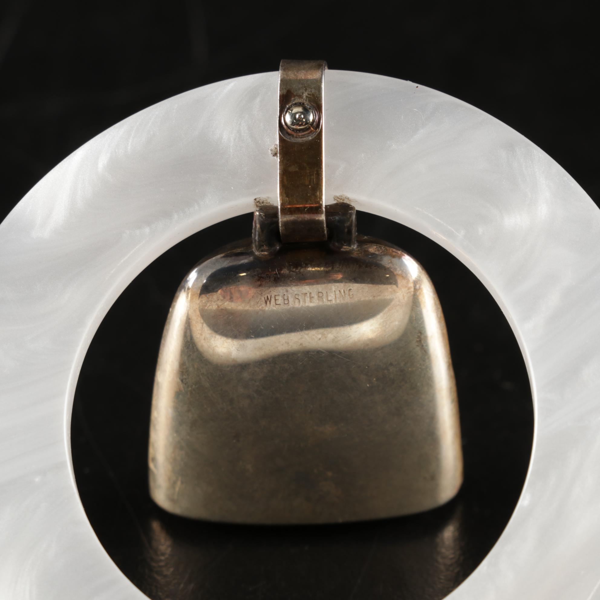 Sterling Silver Baby and Novelty Collection Featuring Baby Birth Record Rattle