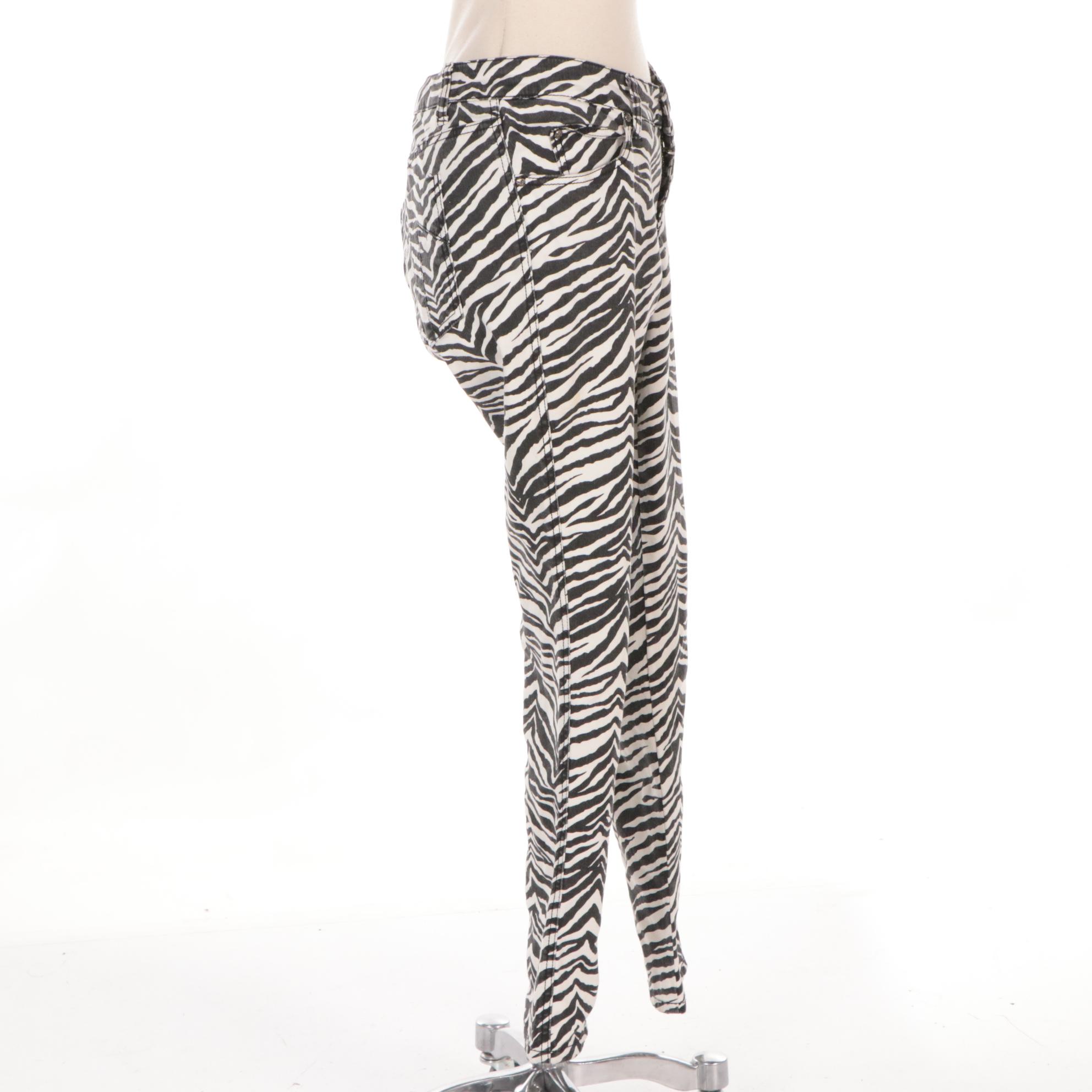 Tripp NYC Zebra Print Jeans