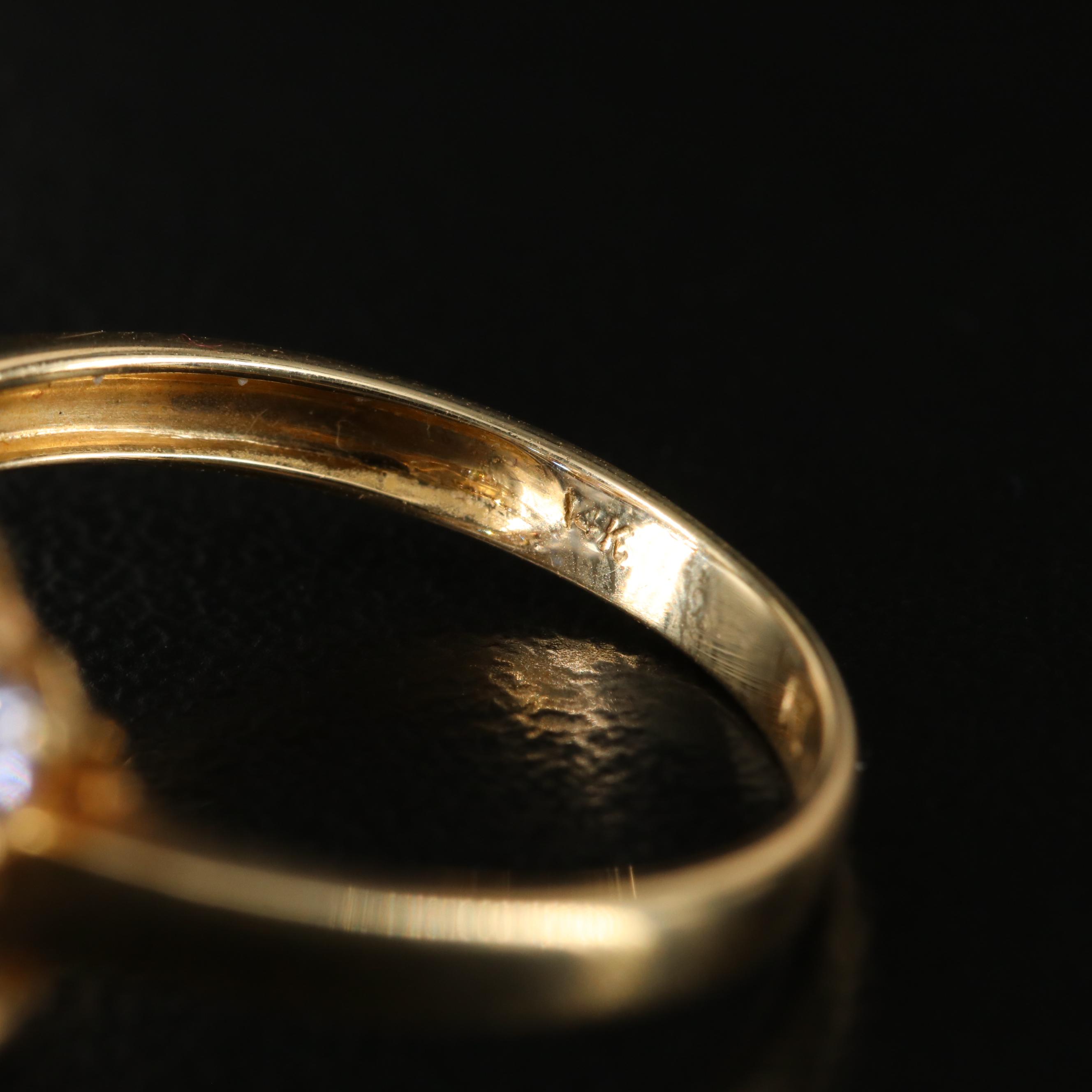 14K Tanzanite Cluster Ring