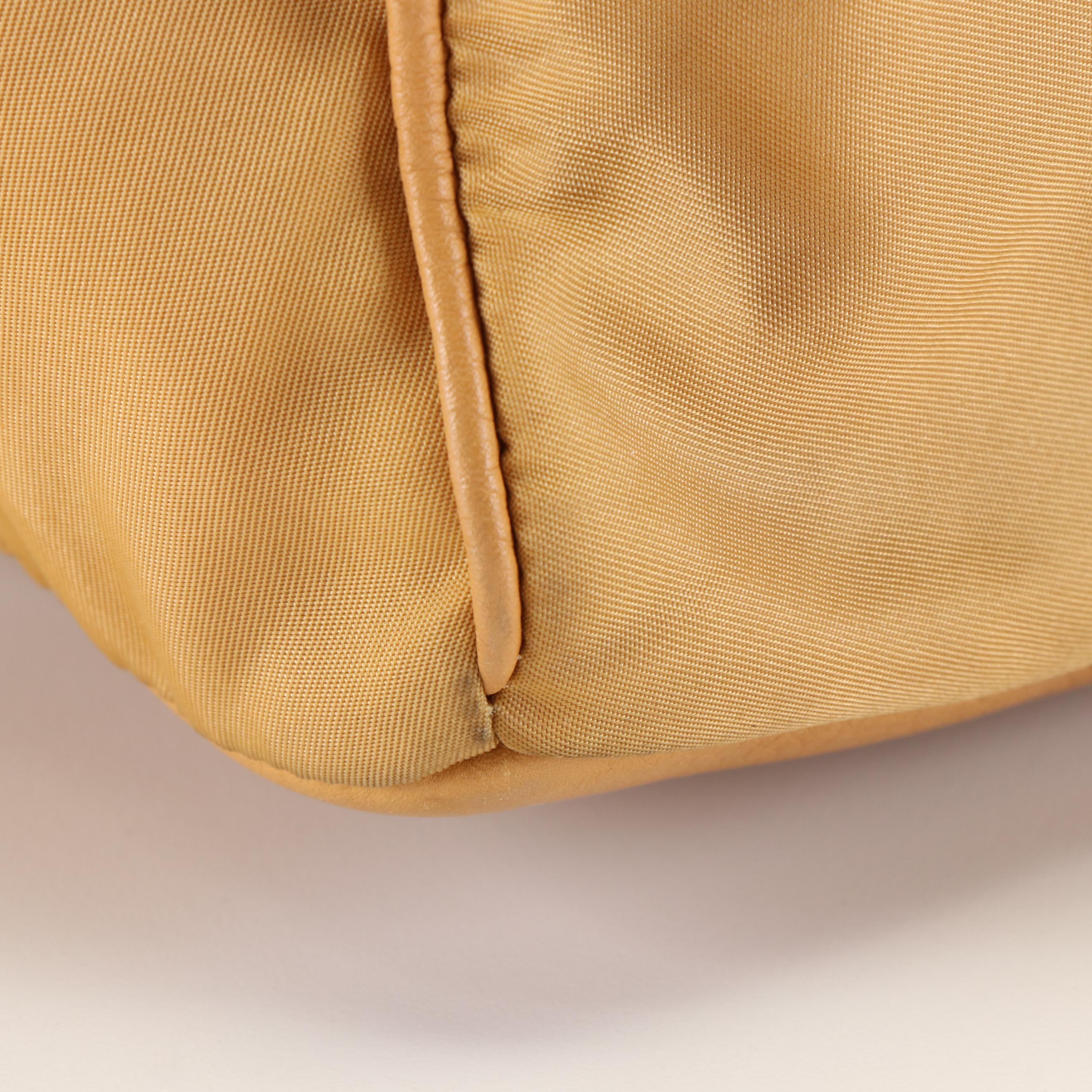 Prada Honeycomb Tessuto Nylon Drawstring Hobo Bag