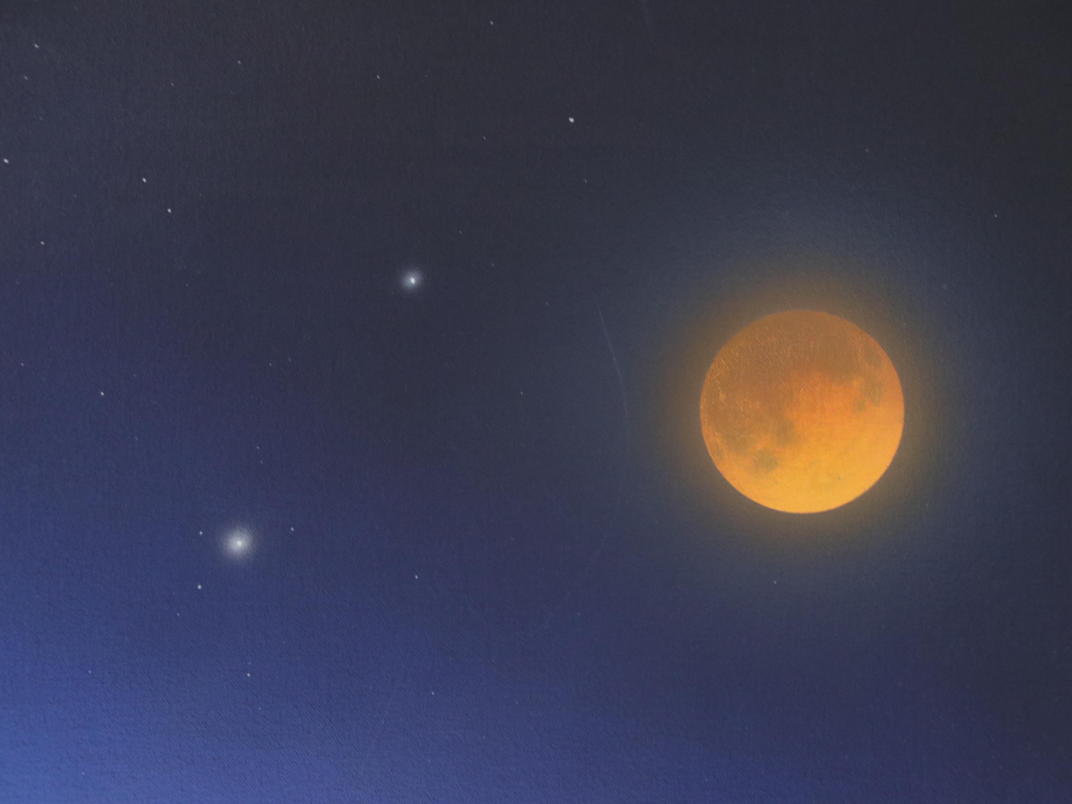 James Wille Faust Acrylic Painting "Comet," 1988