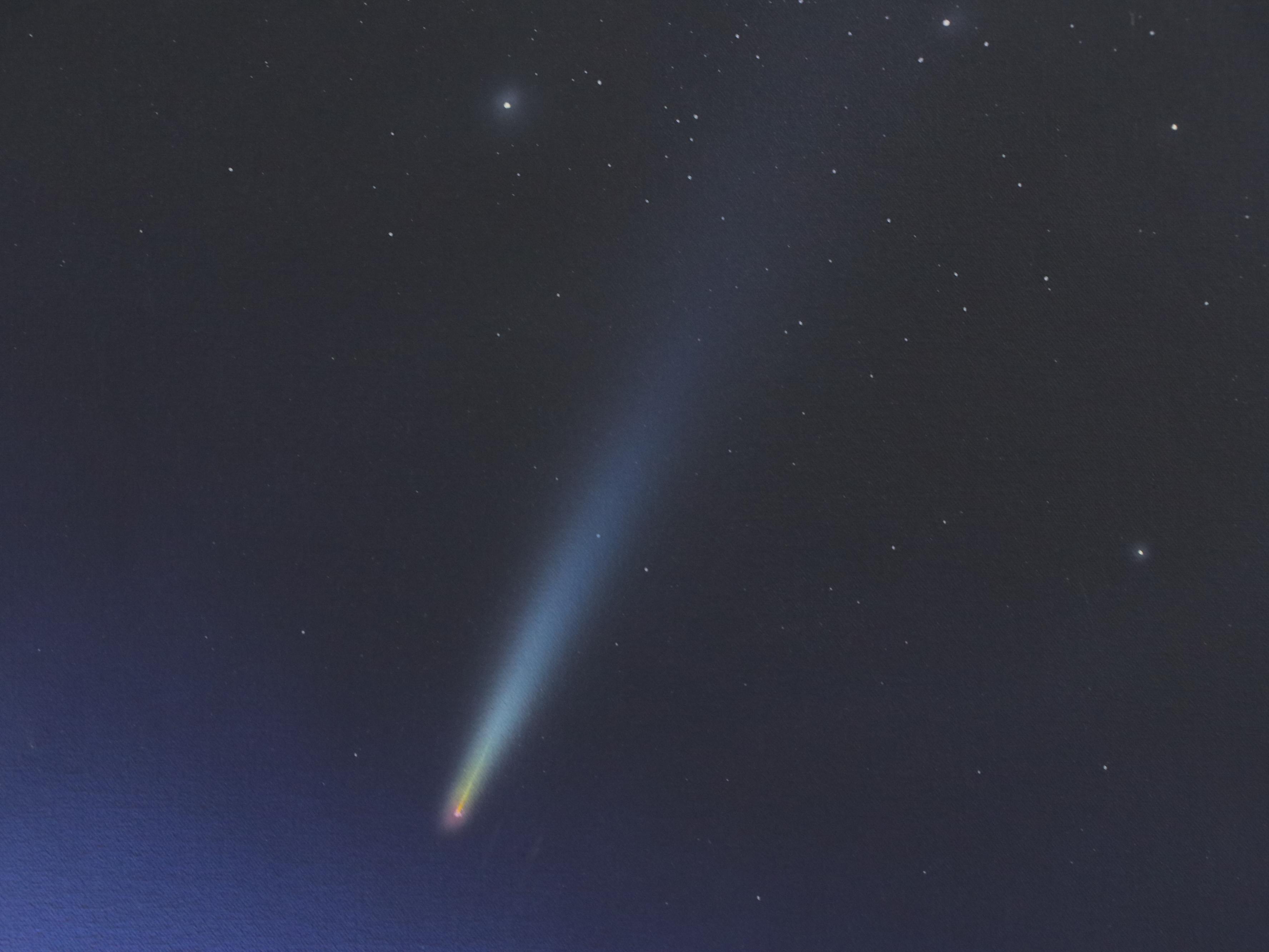 James Wille Faust Acrylic Painting "Comet," 1988