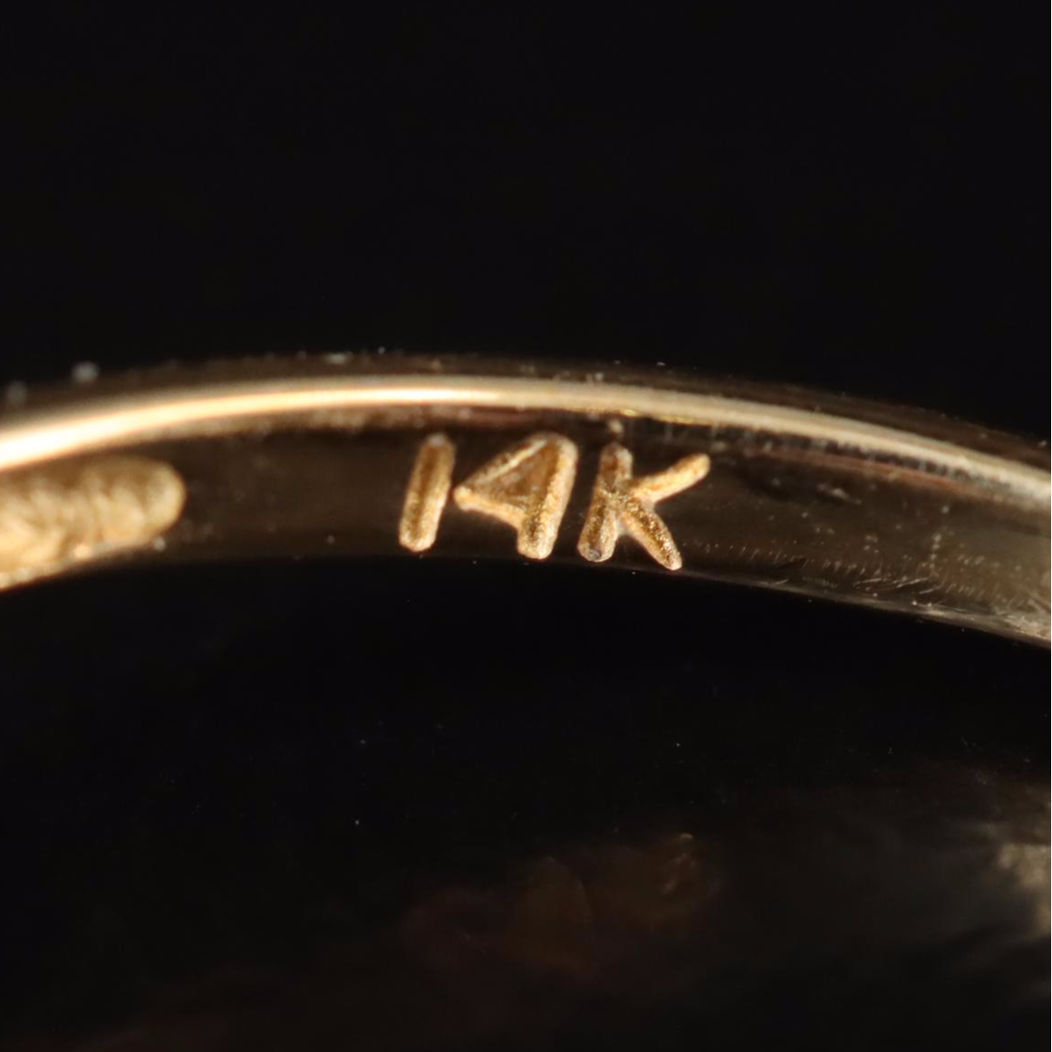 14K Tri-Color Gold Double Heart Ring