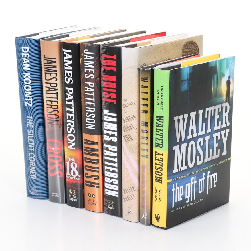 Signed First Edition Books Including James Patterson and Walter Mosley