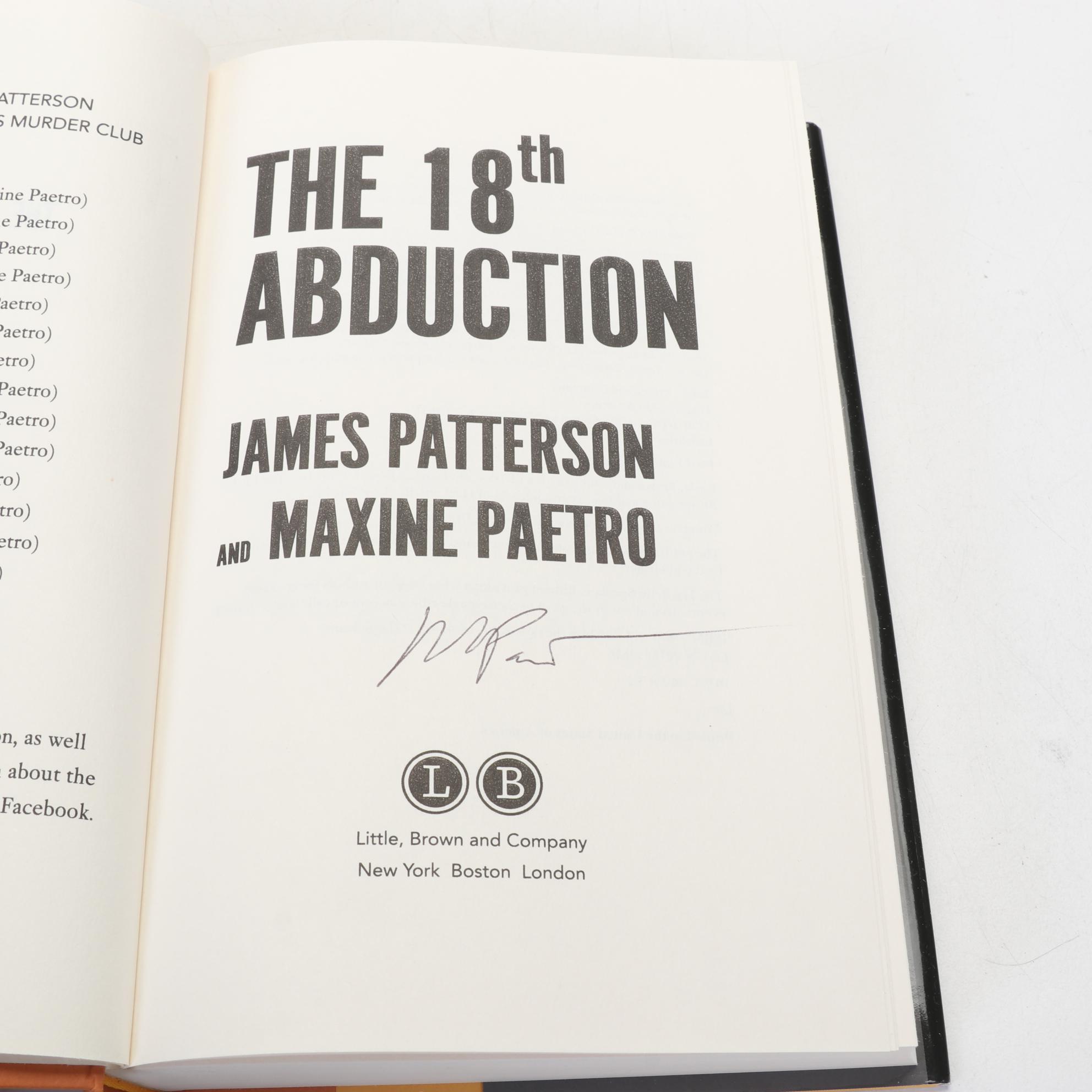 Signed First Edition Books Including James Patterson and Walter Mosley