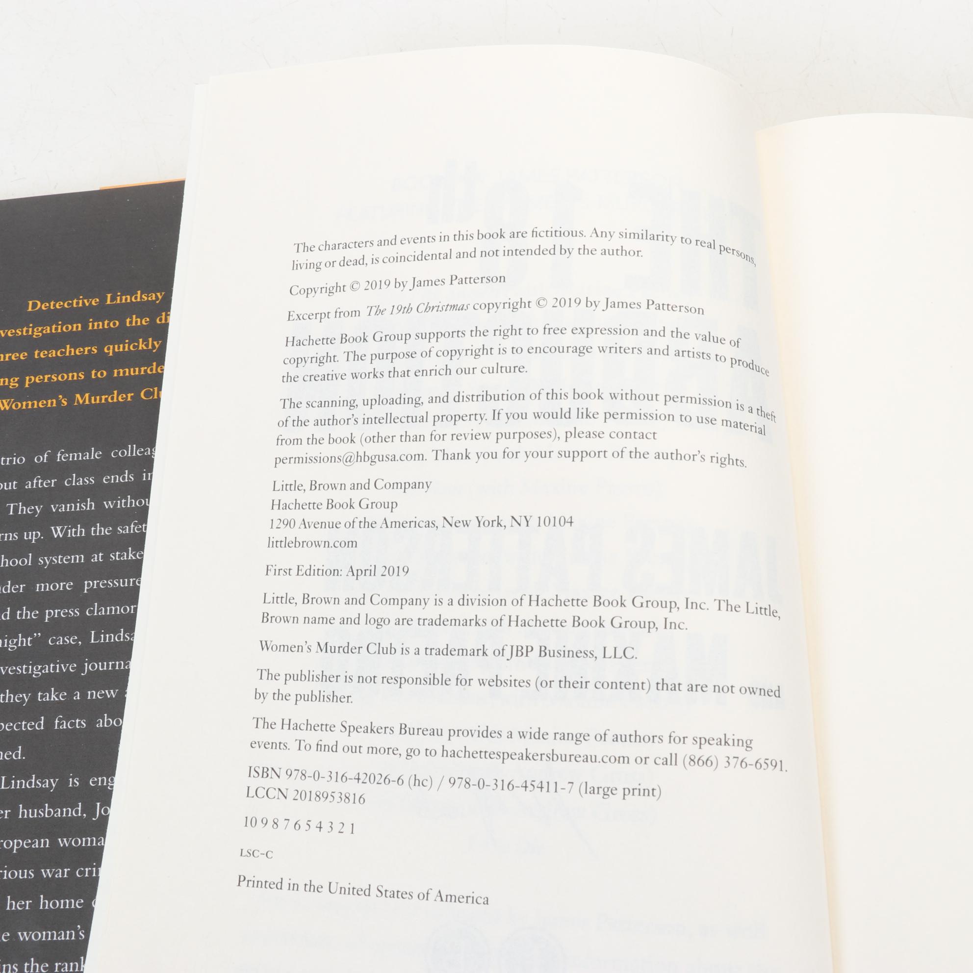 Signed First Edition Books Including James Patterson and Walter Mosley