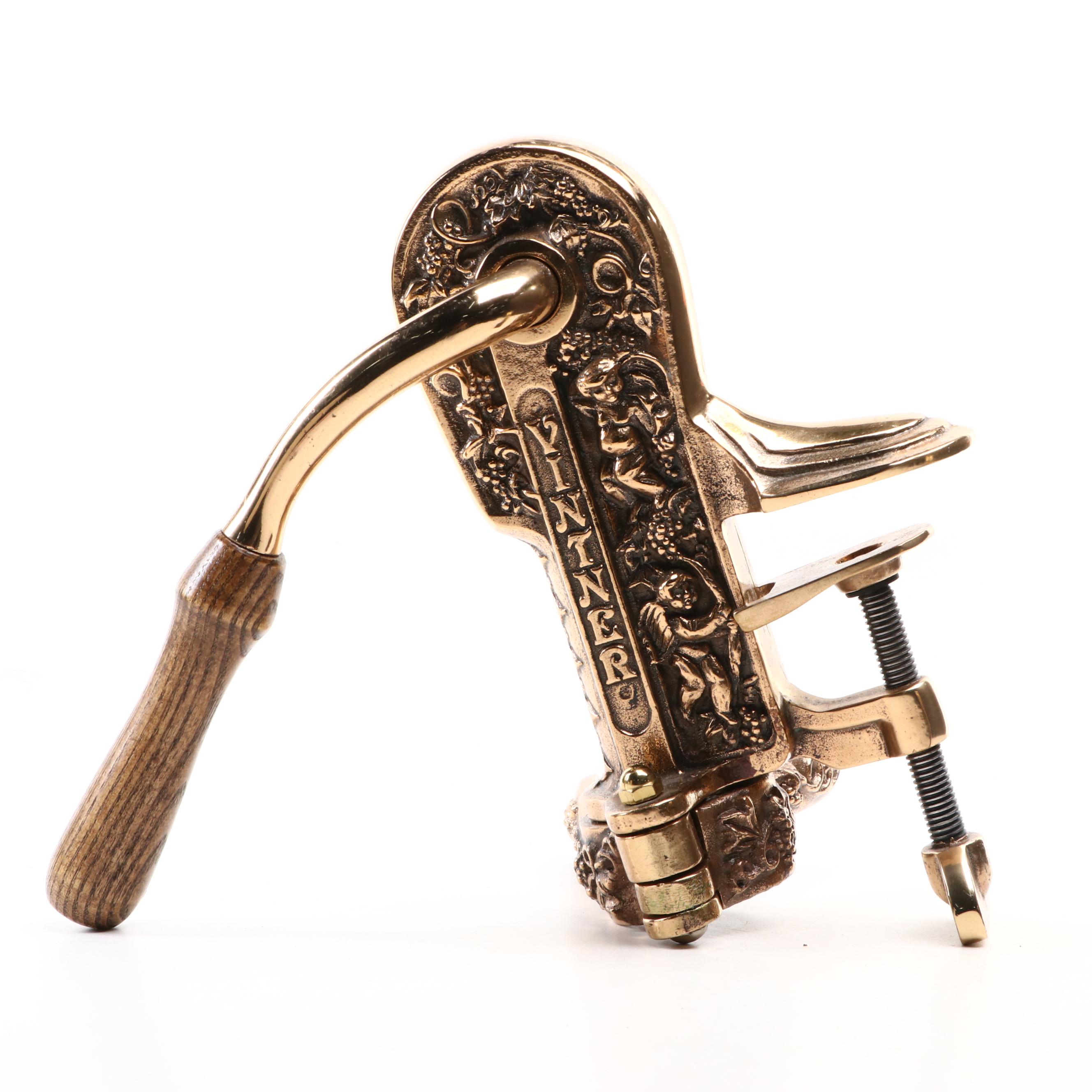 Abbeon Hygrometer With Cast Brass Vintner Wine Bottle Opener EBTH