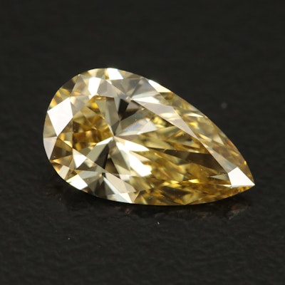 Loose 1.67 CT Lab Grown Fancy Yellow Diamond