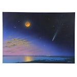 James Wille Faust Acrylic Painting "Comet," 1988