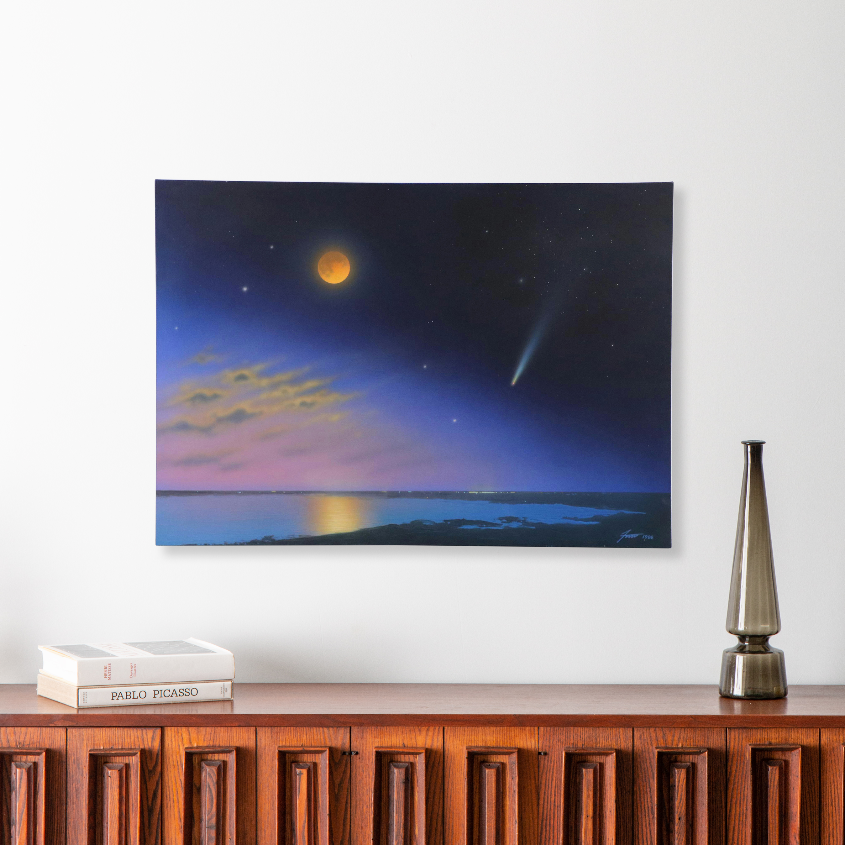 James Wille Faust Acrylic Painting "Comet," 1988