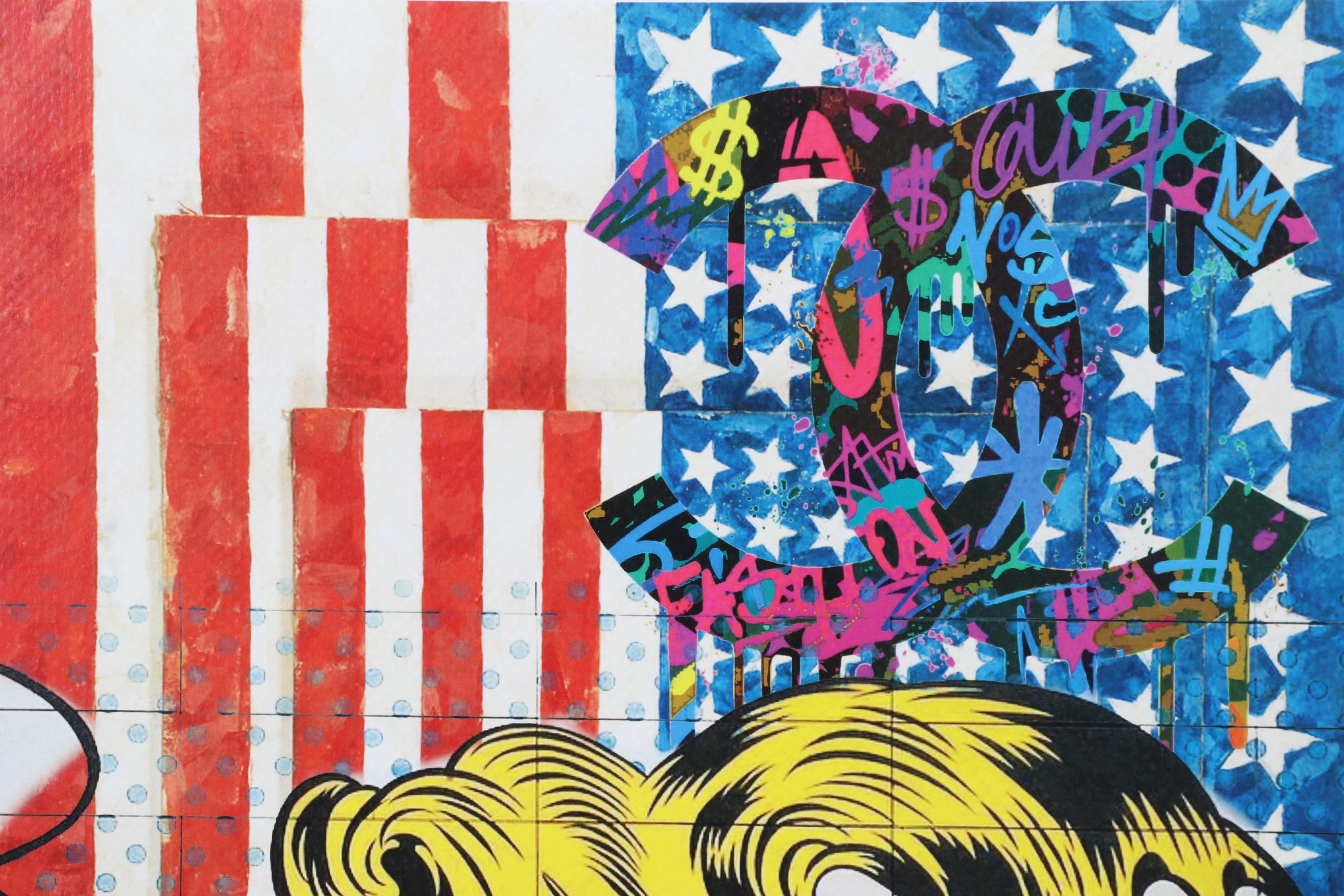 Death NYC Pop Art Graphic Print Homage To Roy Lichtenstein, 2023