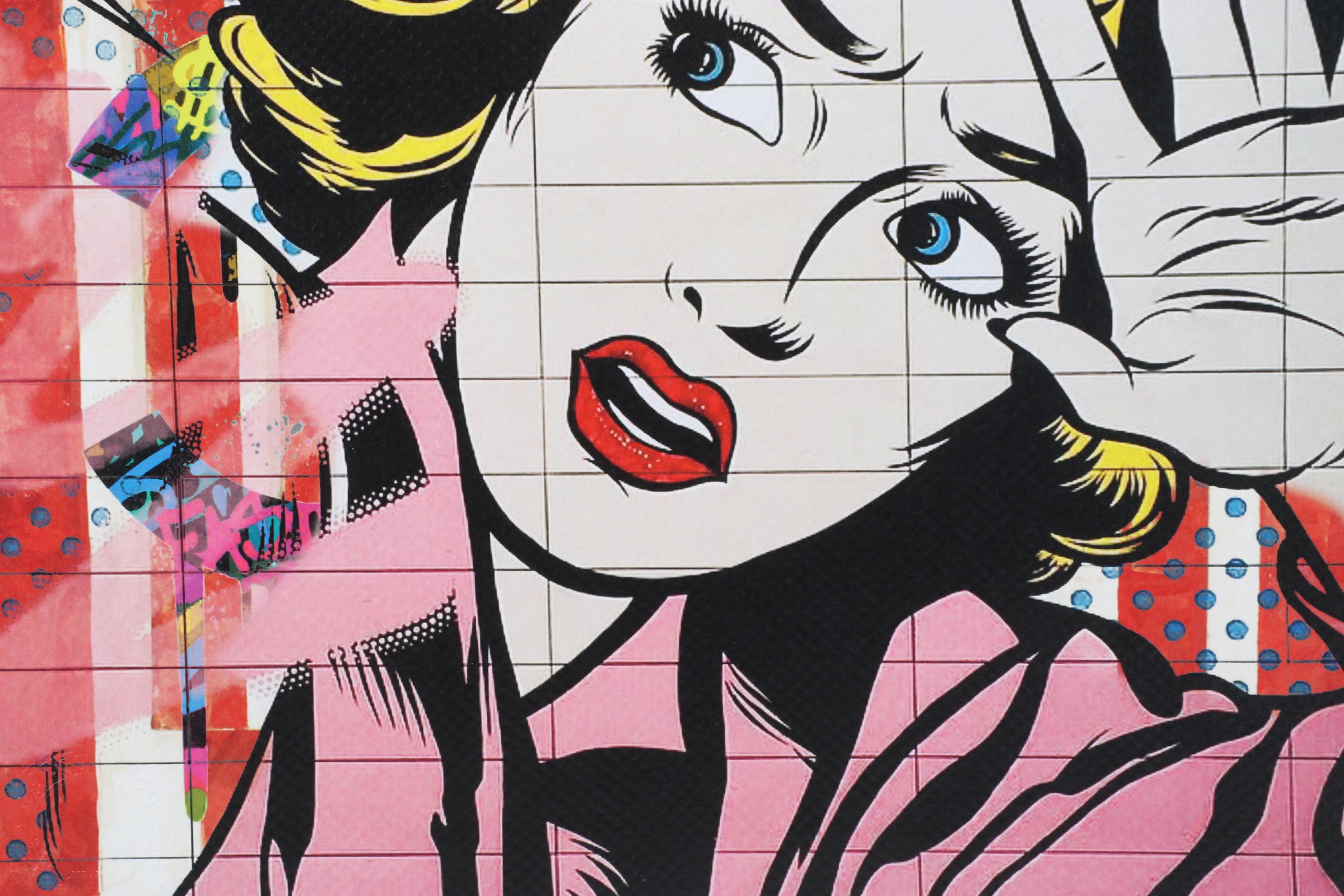 Death NYC Pop Art Graphic Print Homage To Roy Lichtenstein, 2023