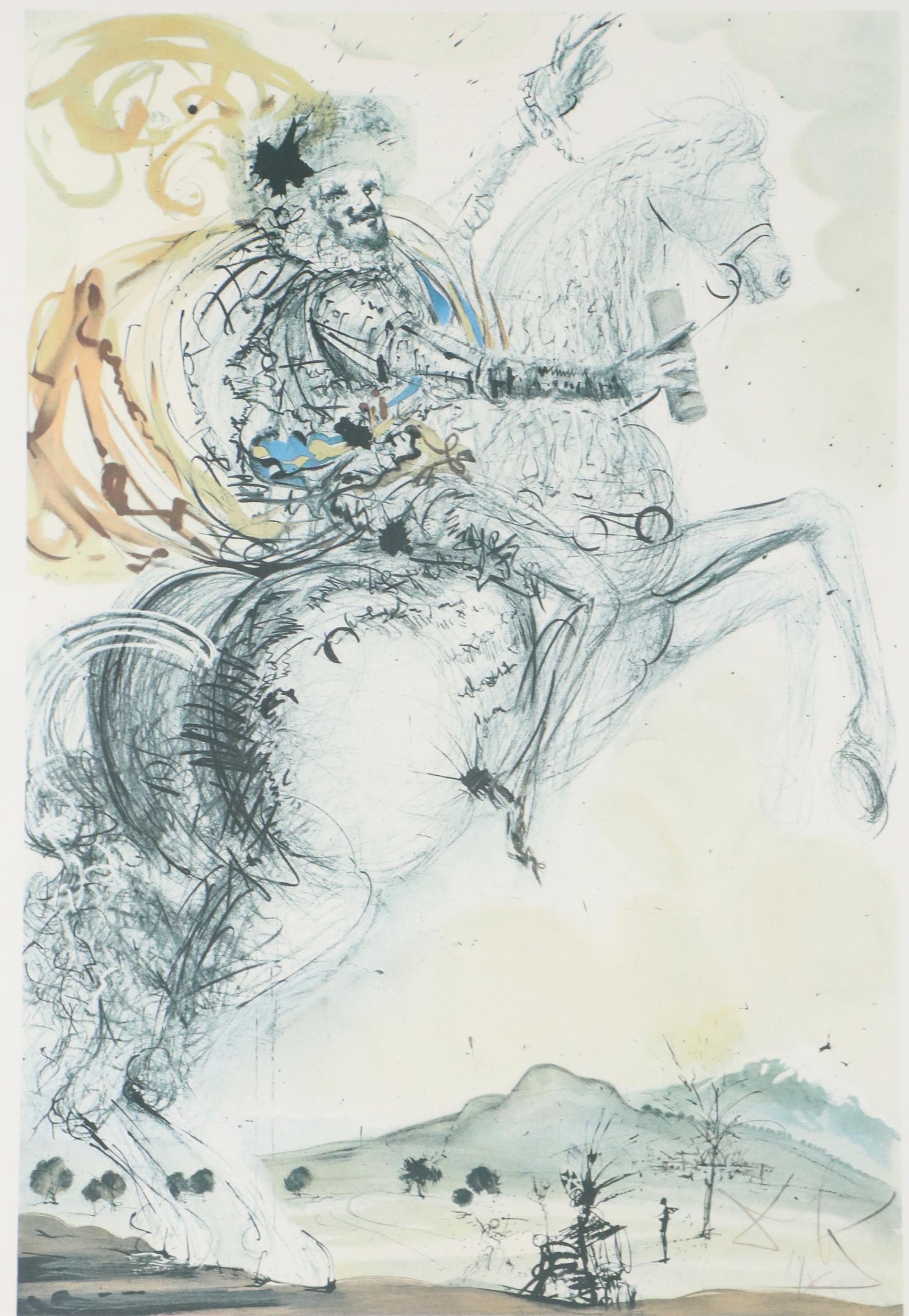 Offset Lithograph After Dali "El Cid," 2001