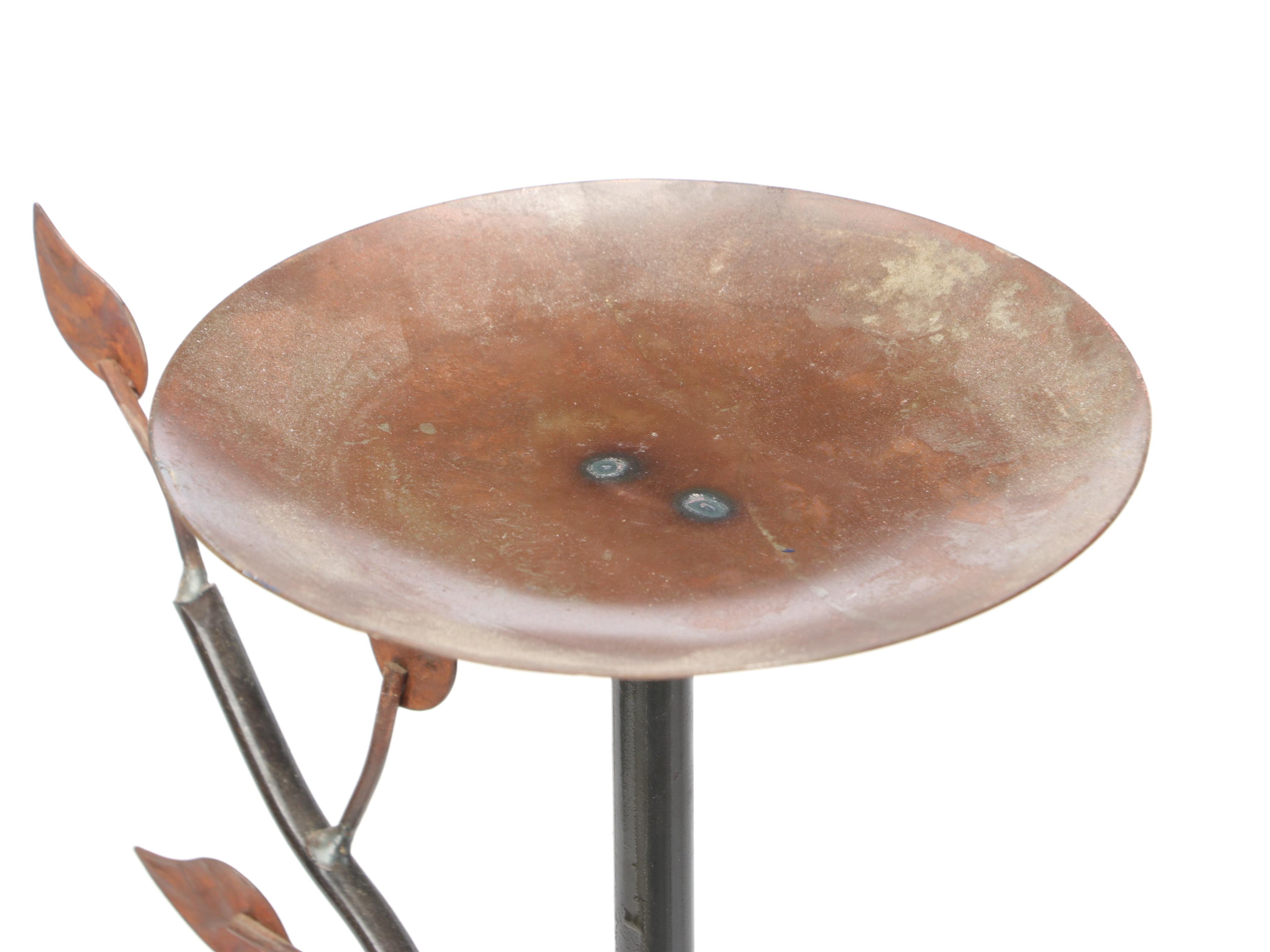 Rustic Style Wood and Wrought Iron Shelf with Other Home Décor