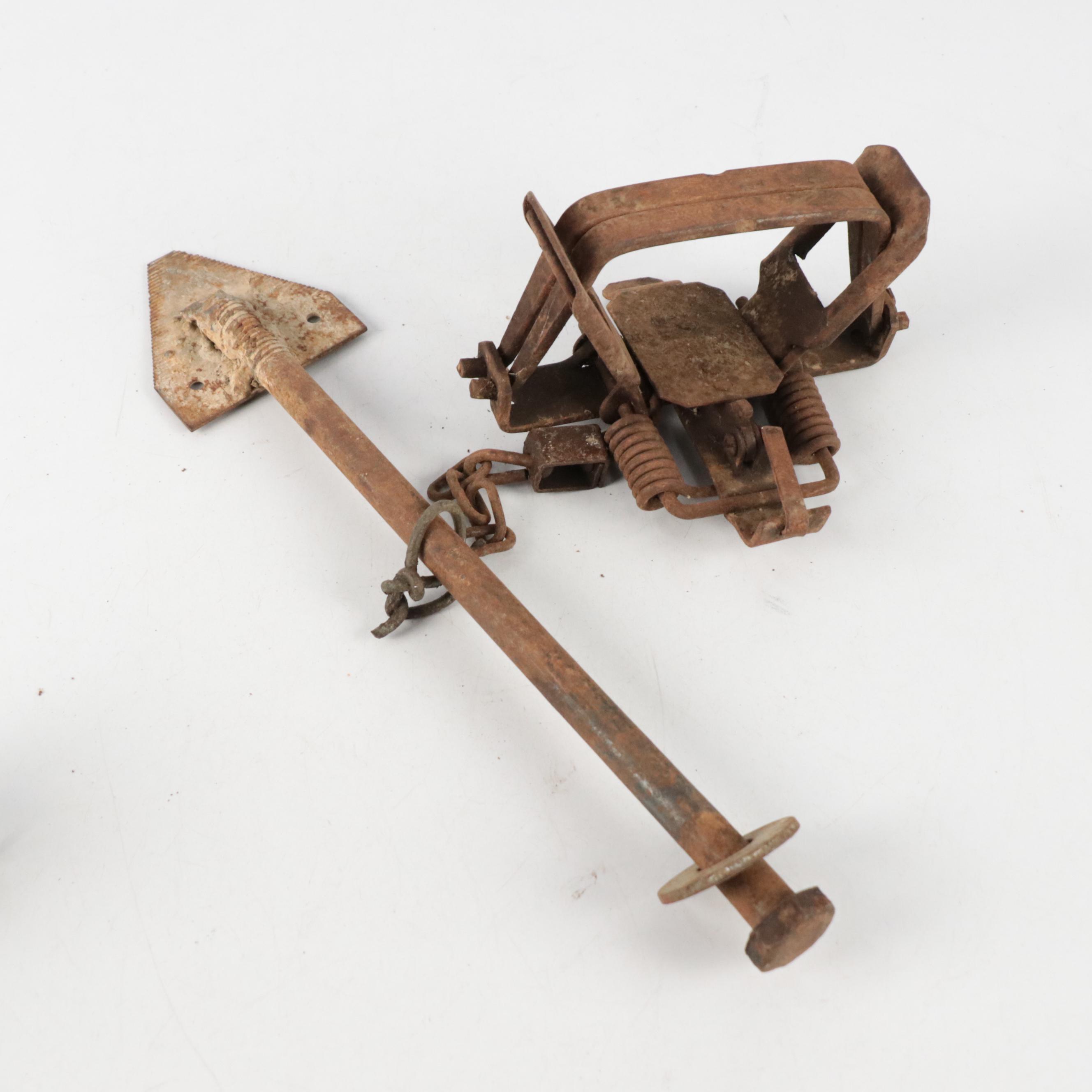 Victor Leg Hold Animal Traps, Mid to Late 20th Century