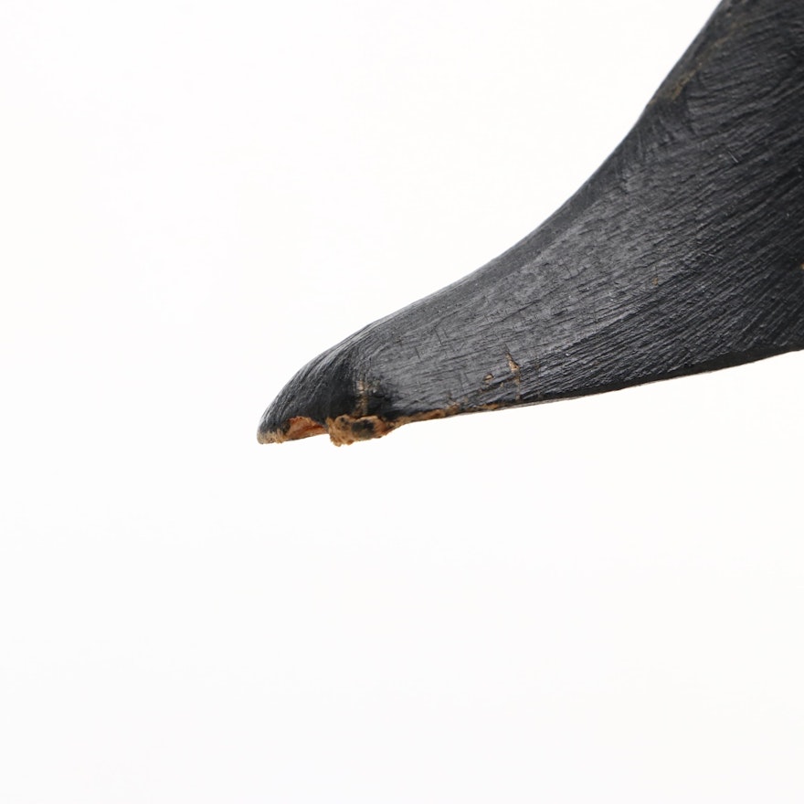 Carved Wood Duck Decoy EBTH carved-wood-duck-decoy-ebth