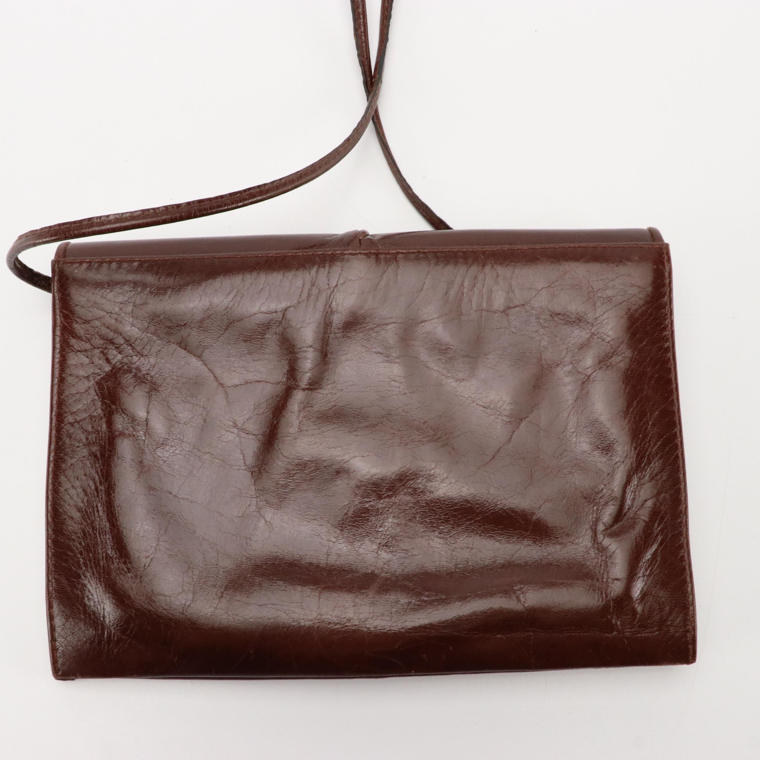 Dover Alto Estilo Flap Bag, Other Gold Leather Shoulder Bag & Purple Zip Pouch