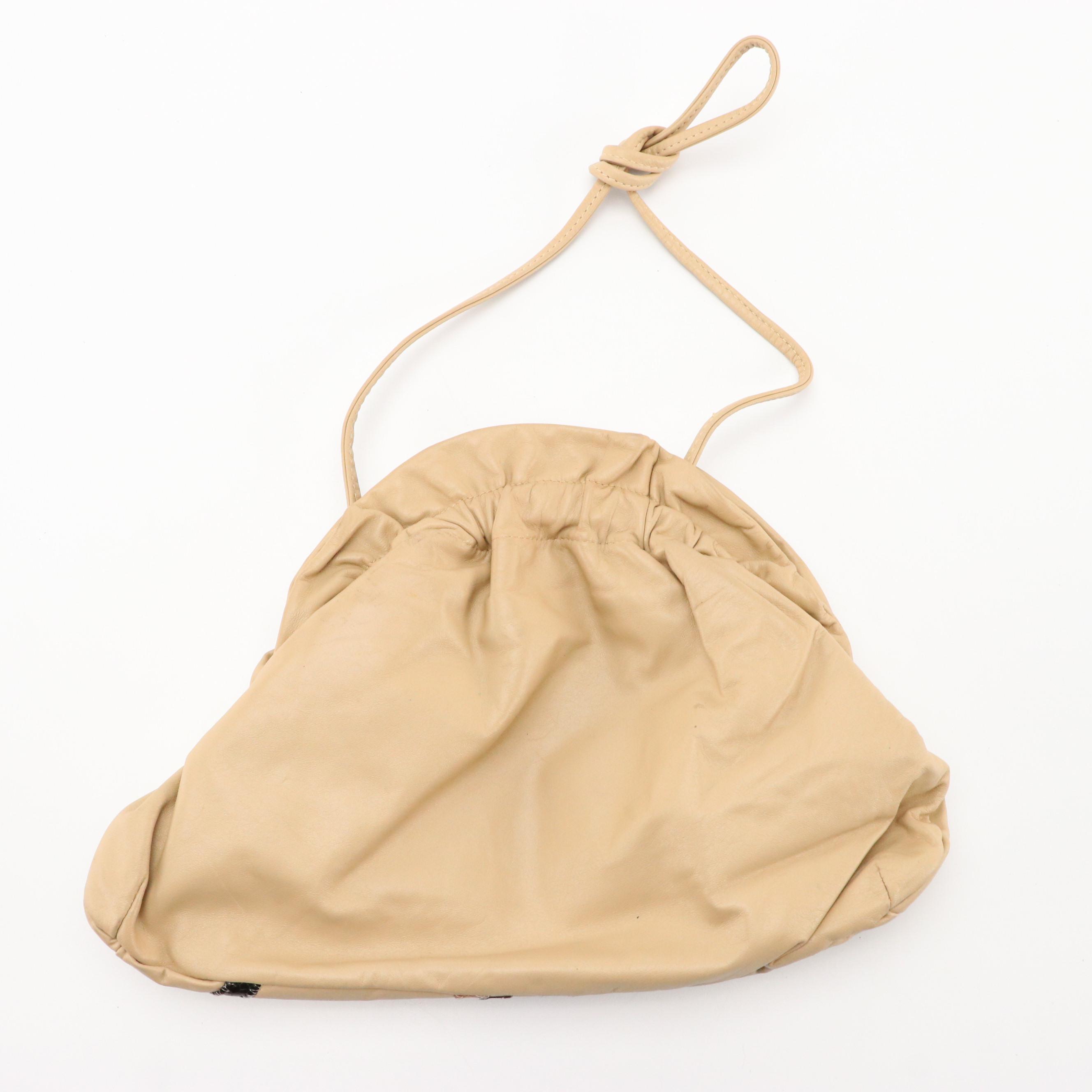 The Bay Boutique White Leather Shell Crossbody Maxi Clutch, Other Frame Bag