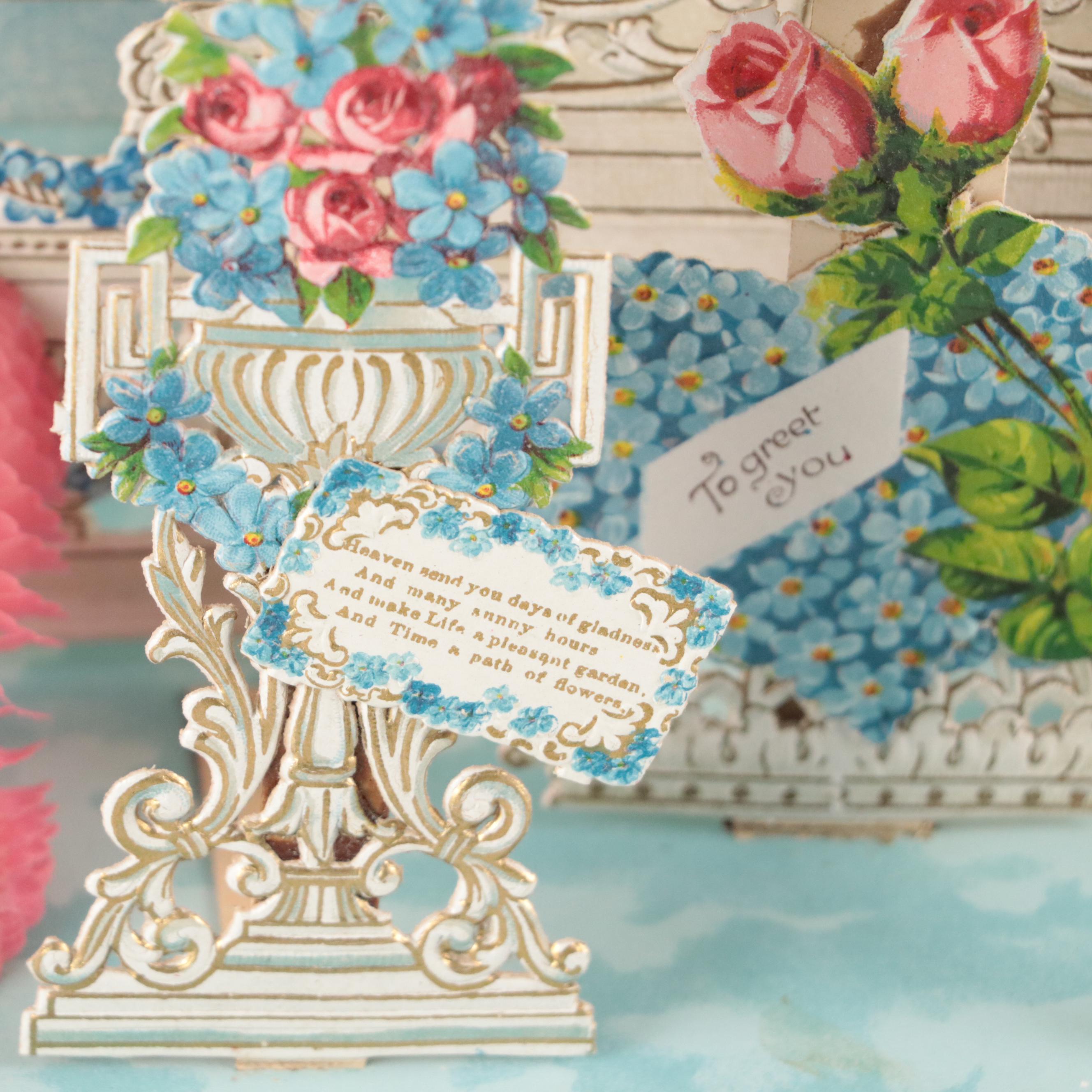 Valentine's Die-Cut Pop-Ups, Cards with Baby Photographs, Early 20th Century