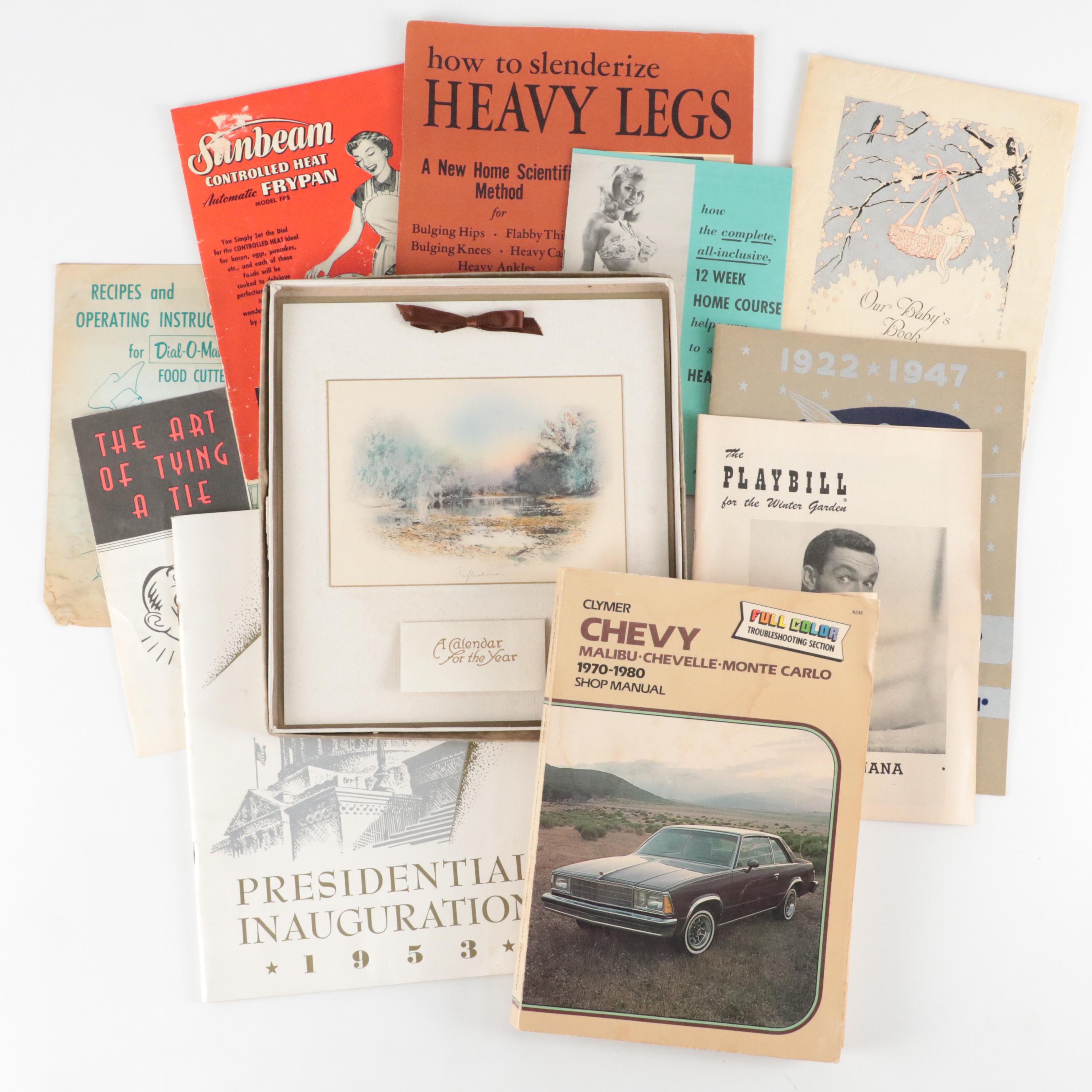 Miller Shoe Co., Sunbeam with Other Manuals, Calendar, Guides and More Ephemera