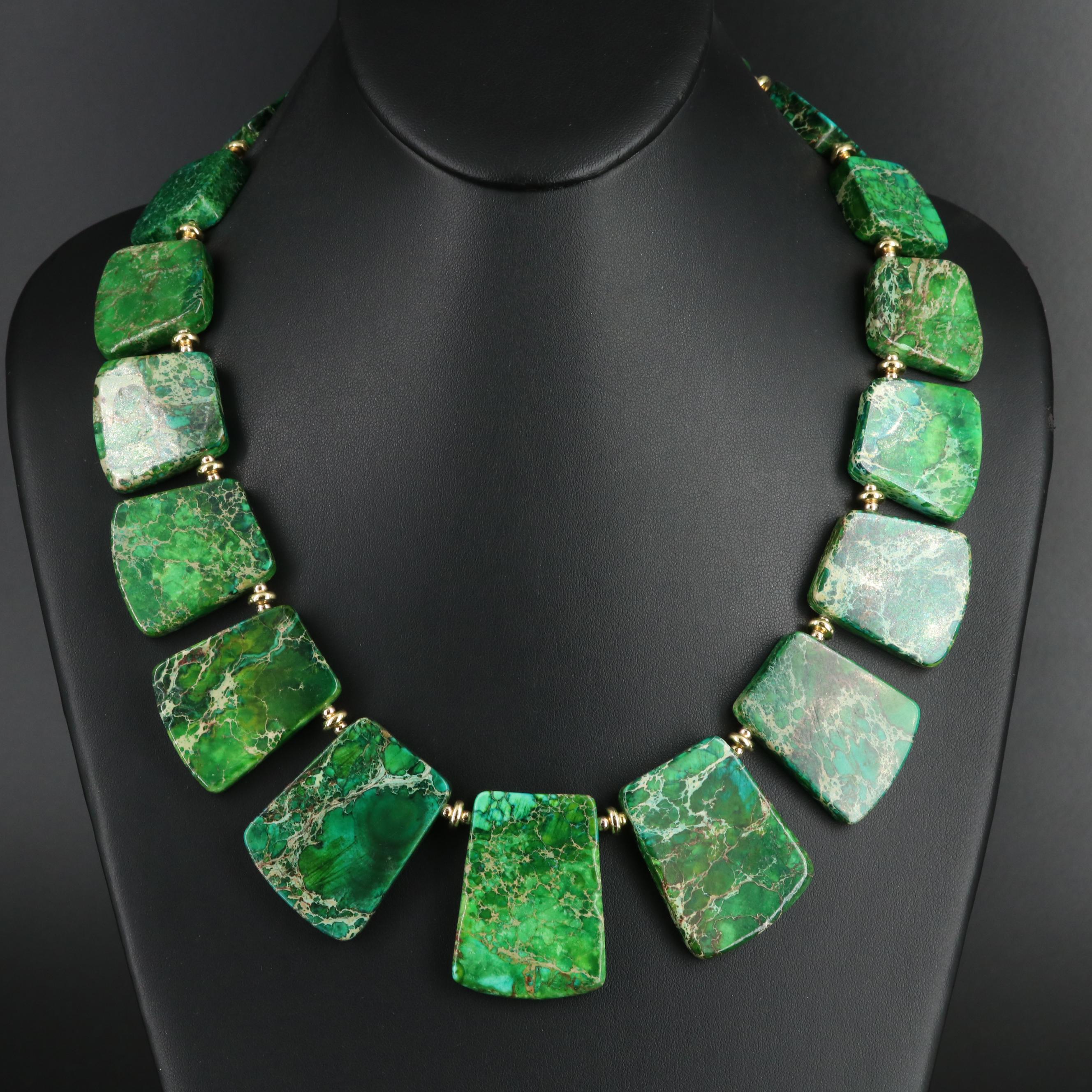 Jasper Tablet Necklace