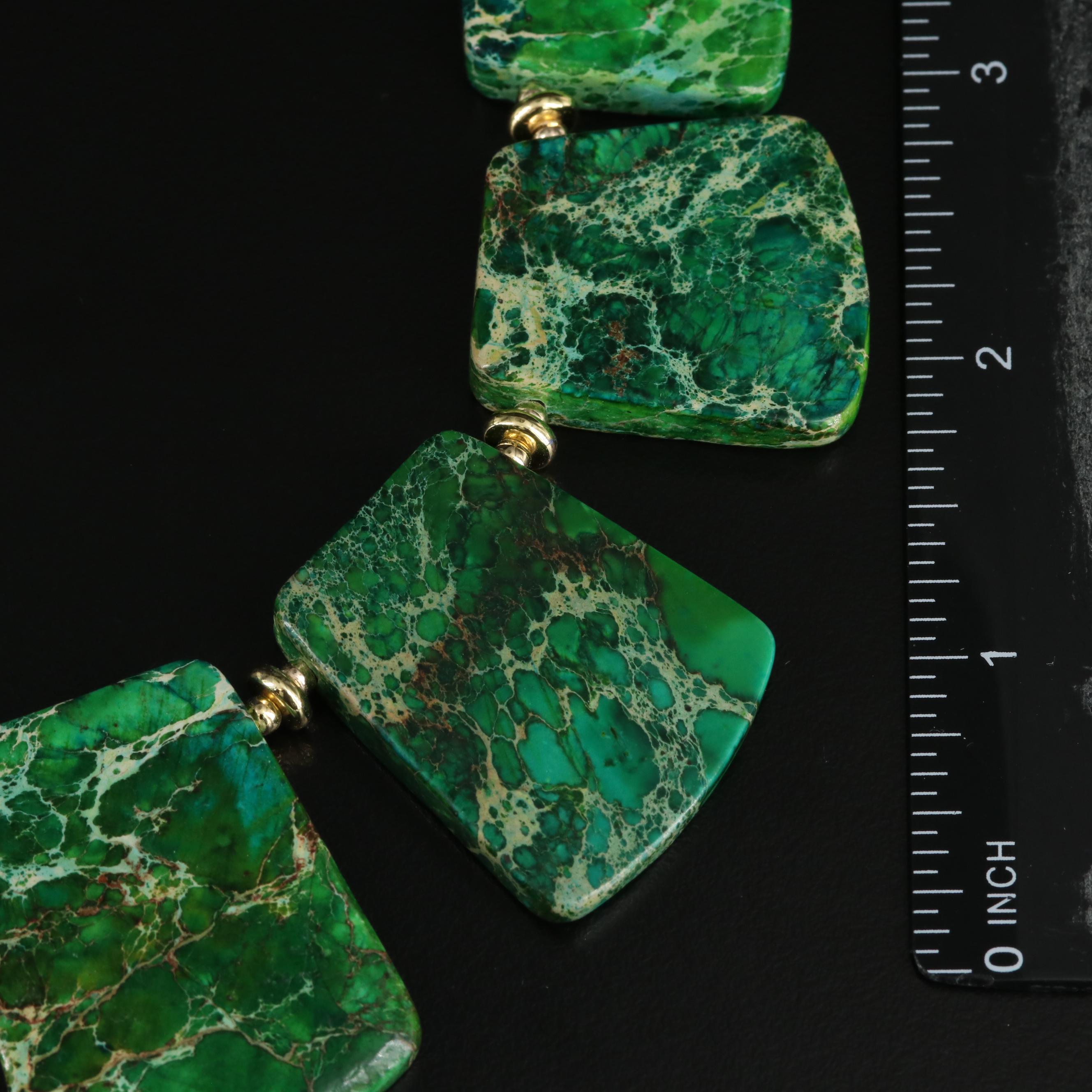 Jasper Tablet Necklace