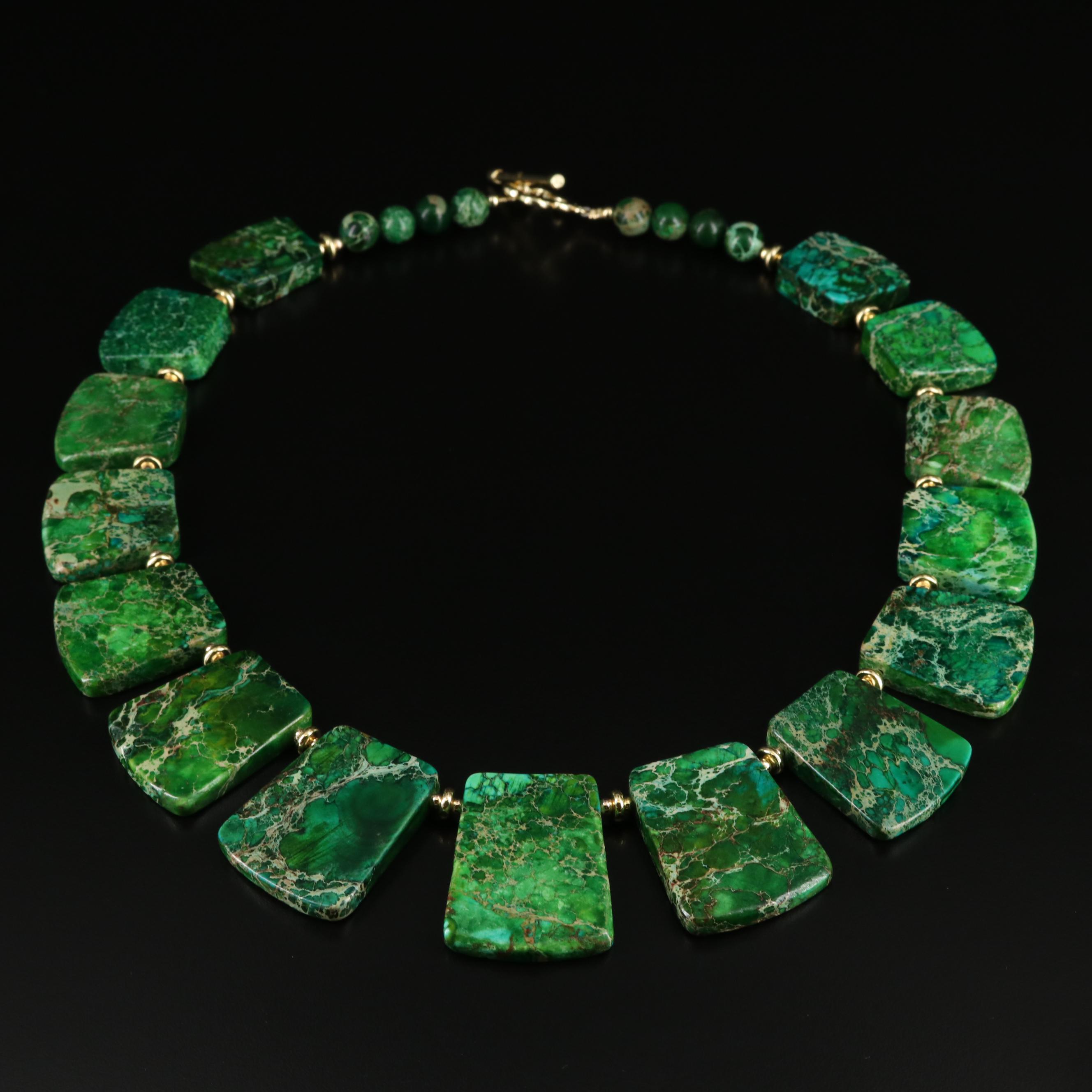 Jasper Tablet Necklace