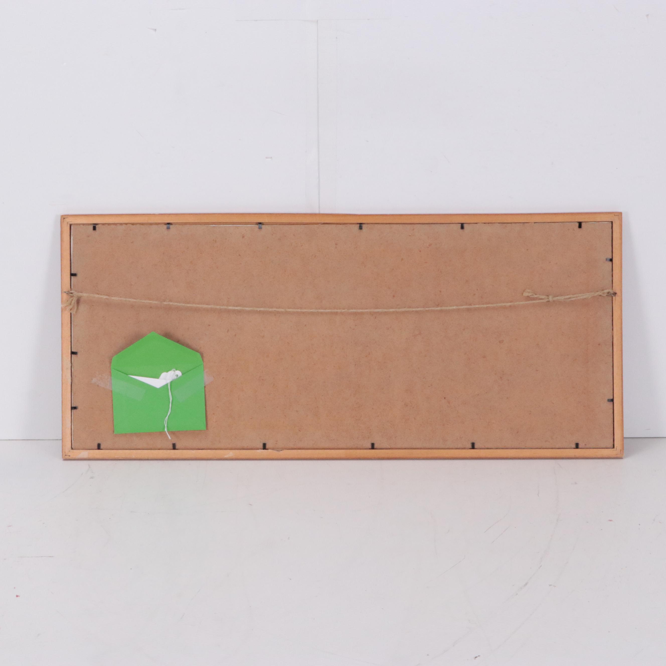 Terry Burke Watercolor Painting of Harbor Scene "Bock"