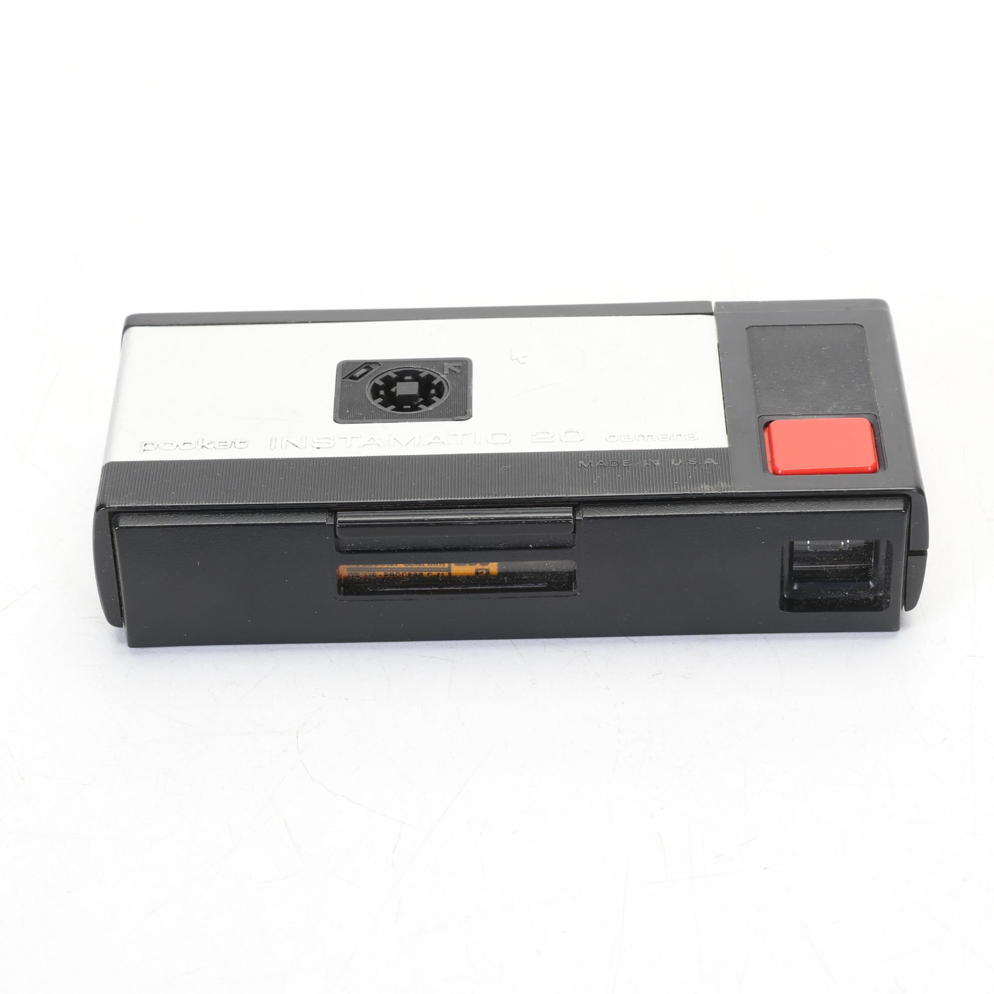 Canon AE-1 Camera Body with Lens, Albinar-ADG Lens and Kodak Instamatic Camera