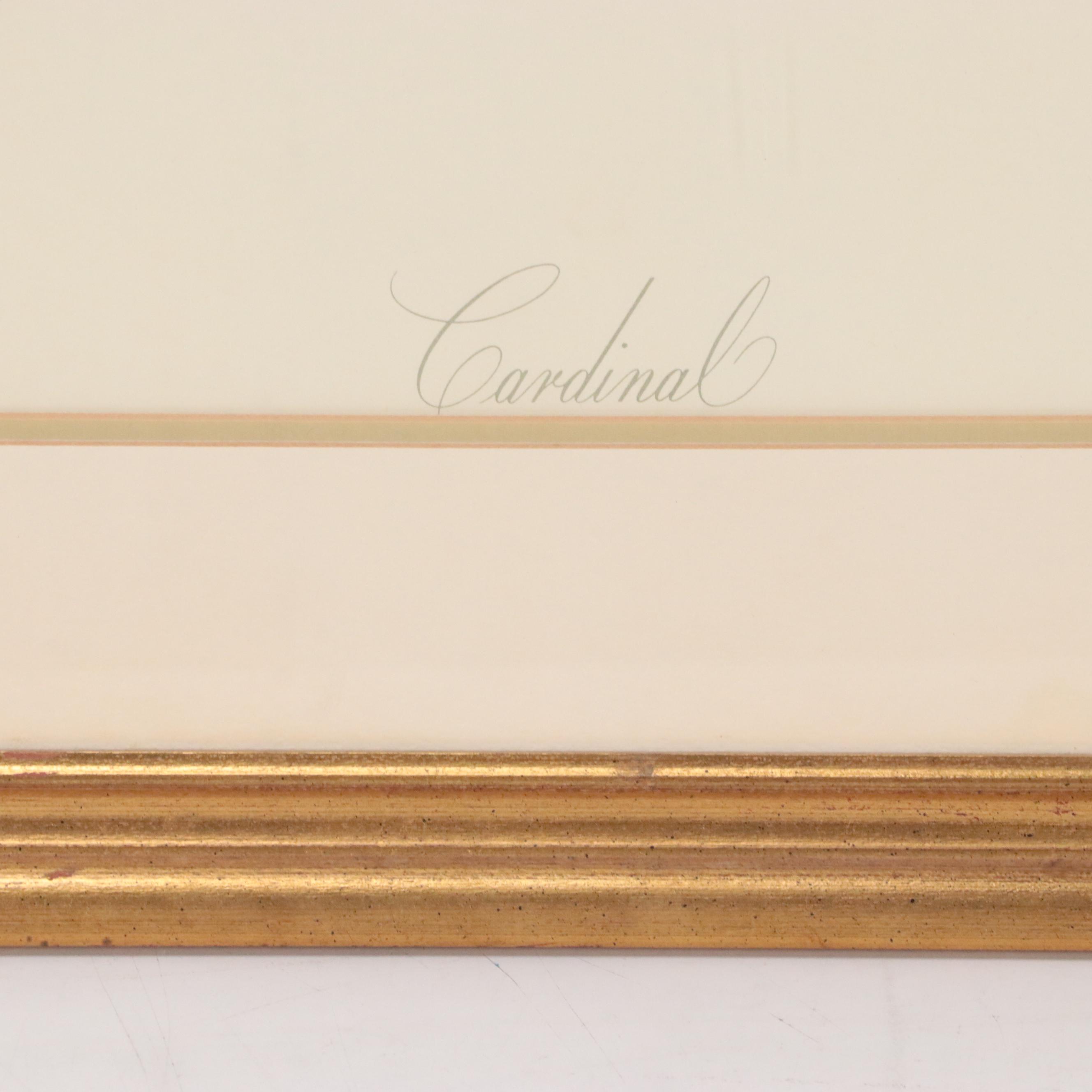 Lithograph After Roger Tory Peterson "Cardinal"