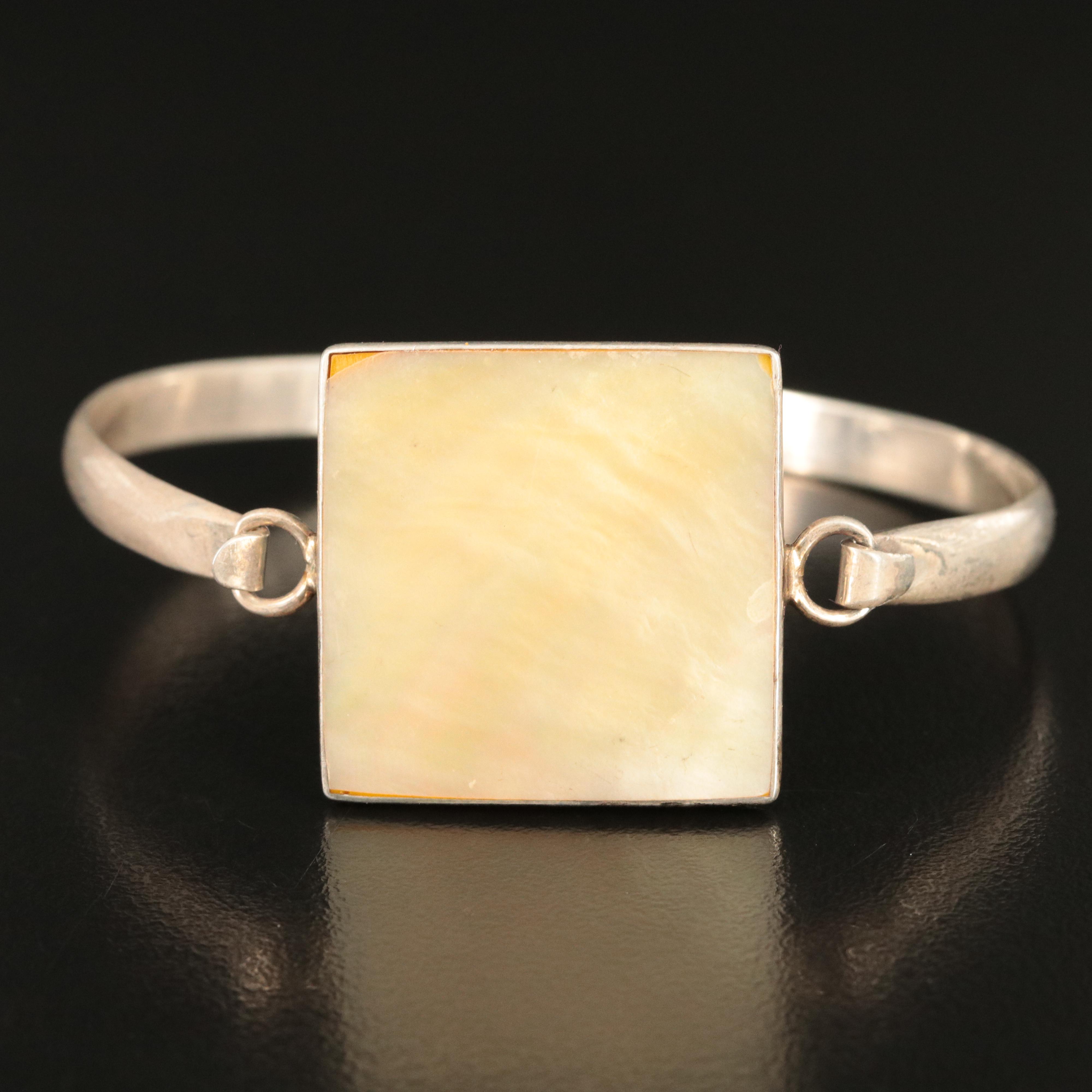 Sterling Mother-of-Pearl Bracelet