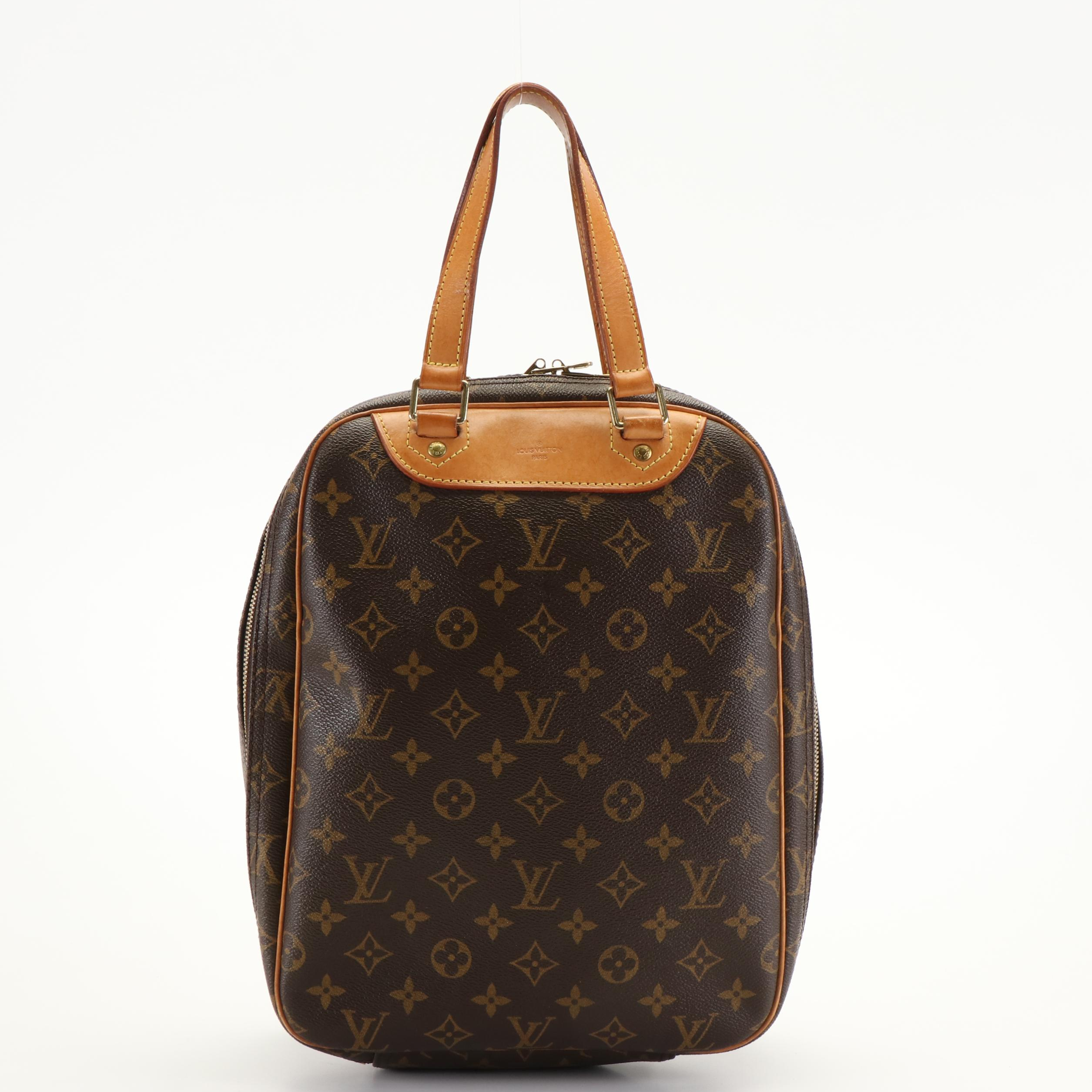 Louis Vuitton Excursion Shoe Bag in Brown Monogram Leather