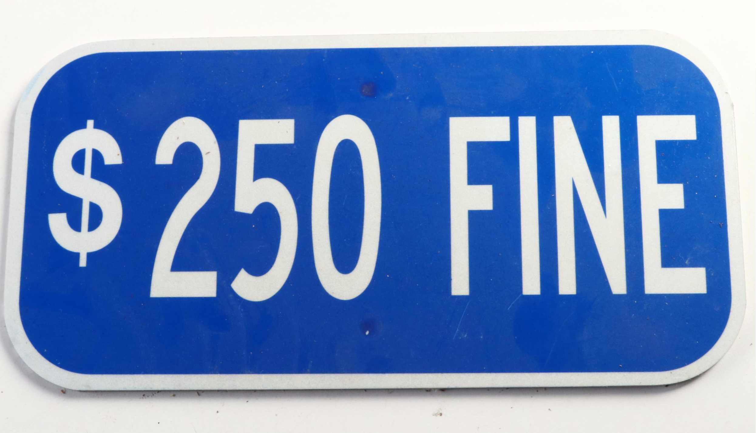 Handicapped Parking, Van Accessible and $250 Fine Signs