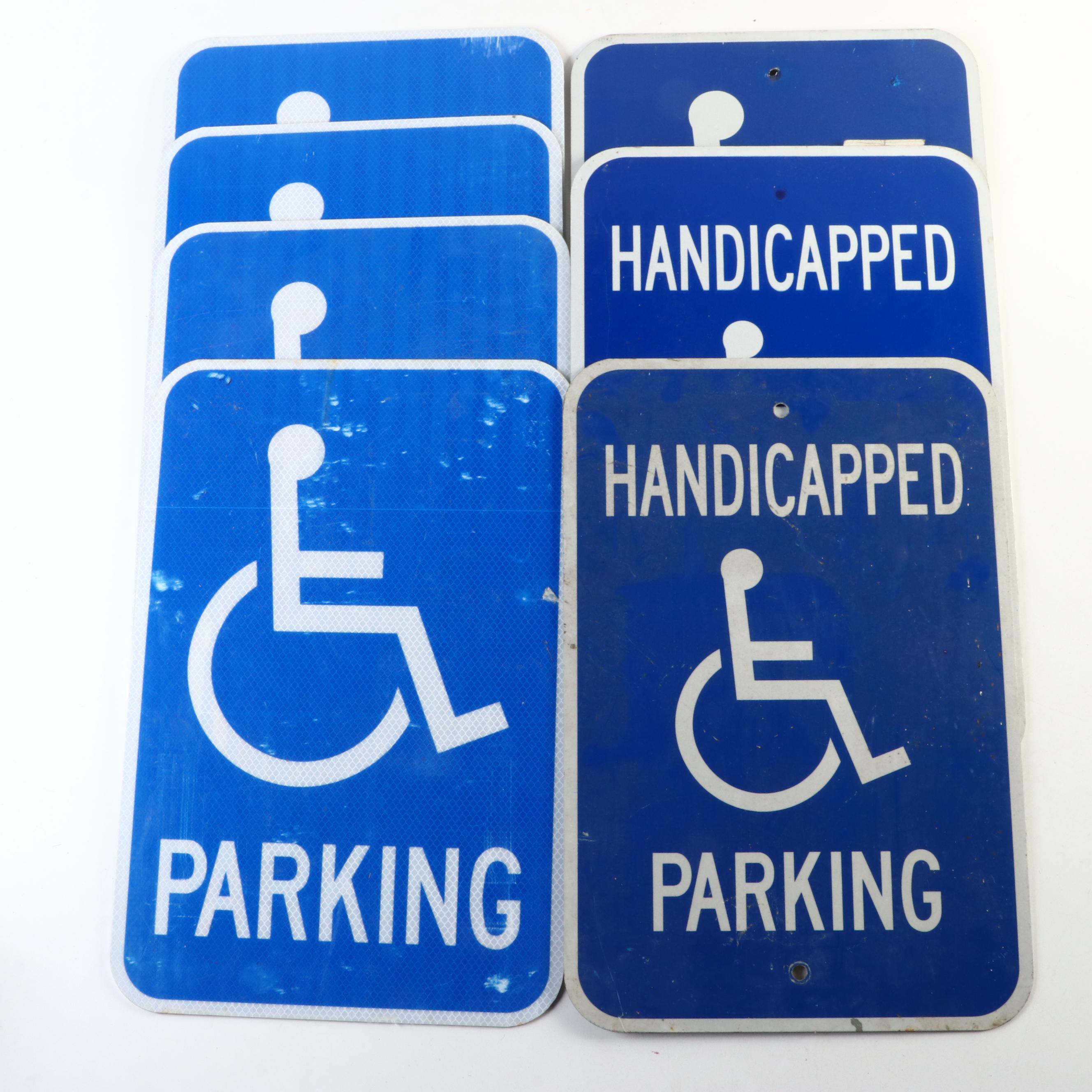 Handicapped Parking, Van Accessible and $250 Fine Signs