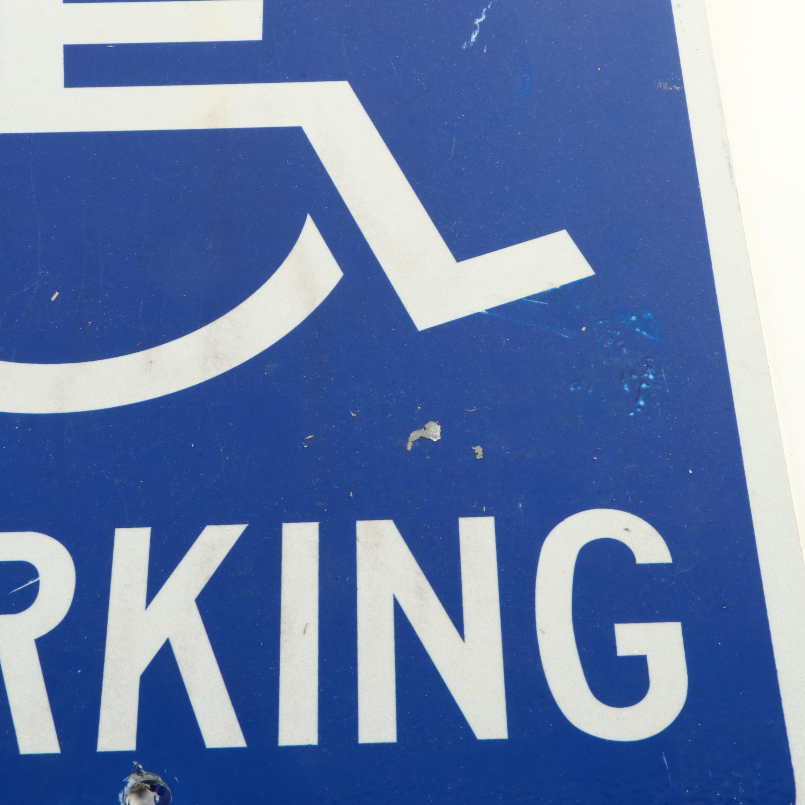Handicapped Parking, Van Accessible and $250 Fine Signs