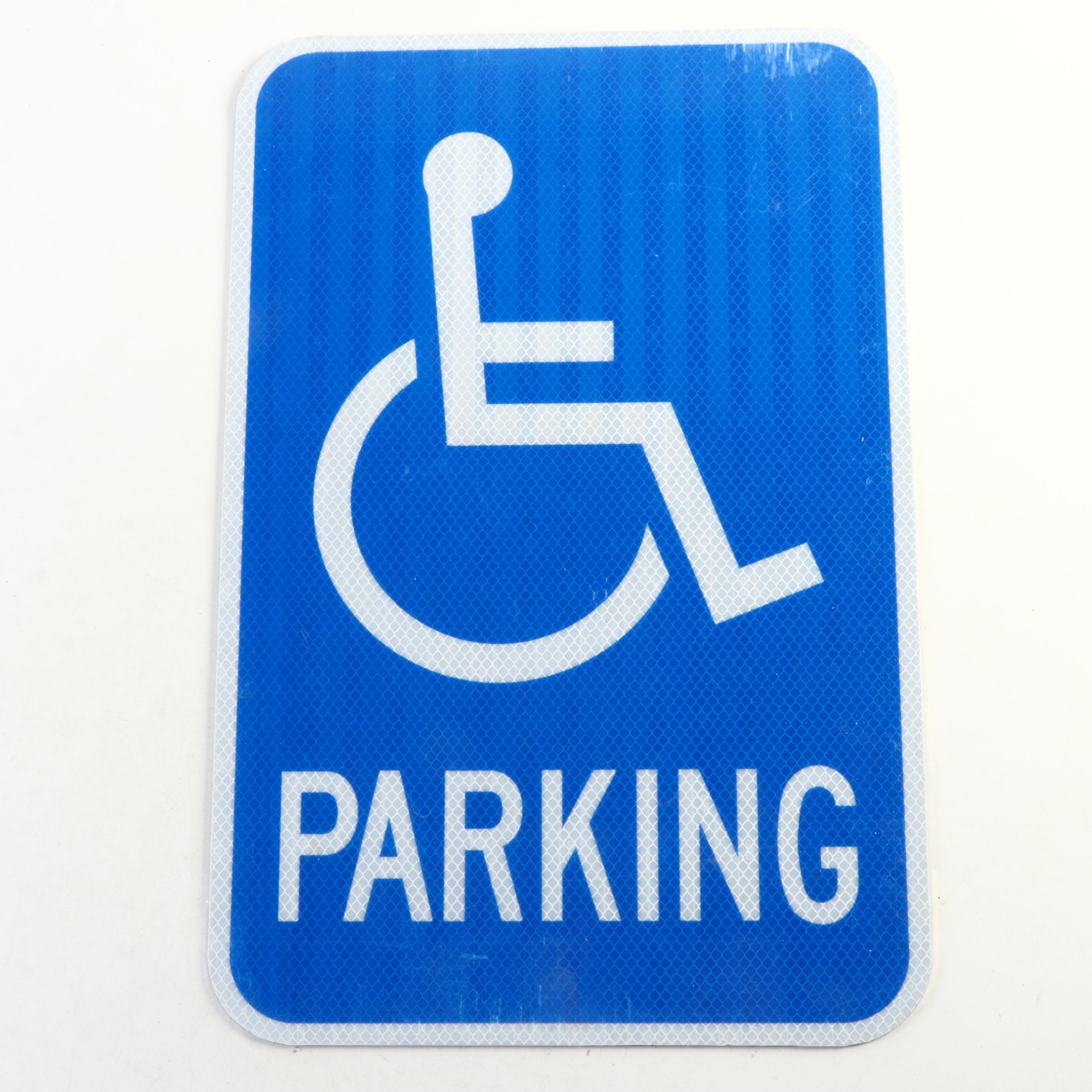 Handicapped Parking, Van Accessible and $250 Fine Signs