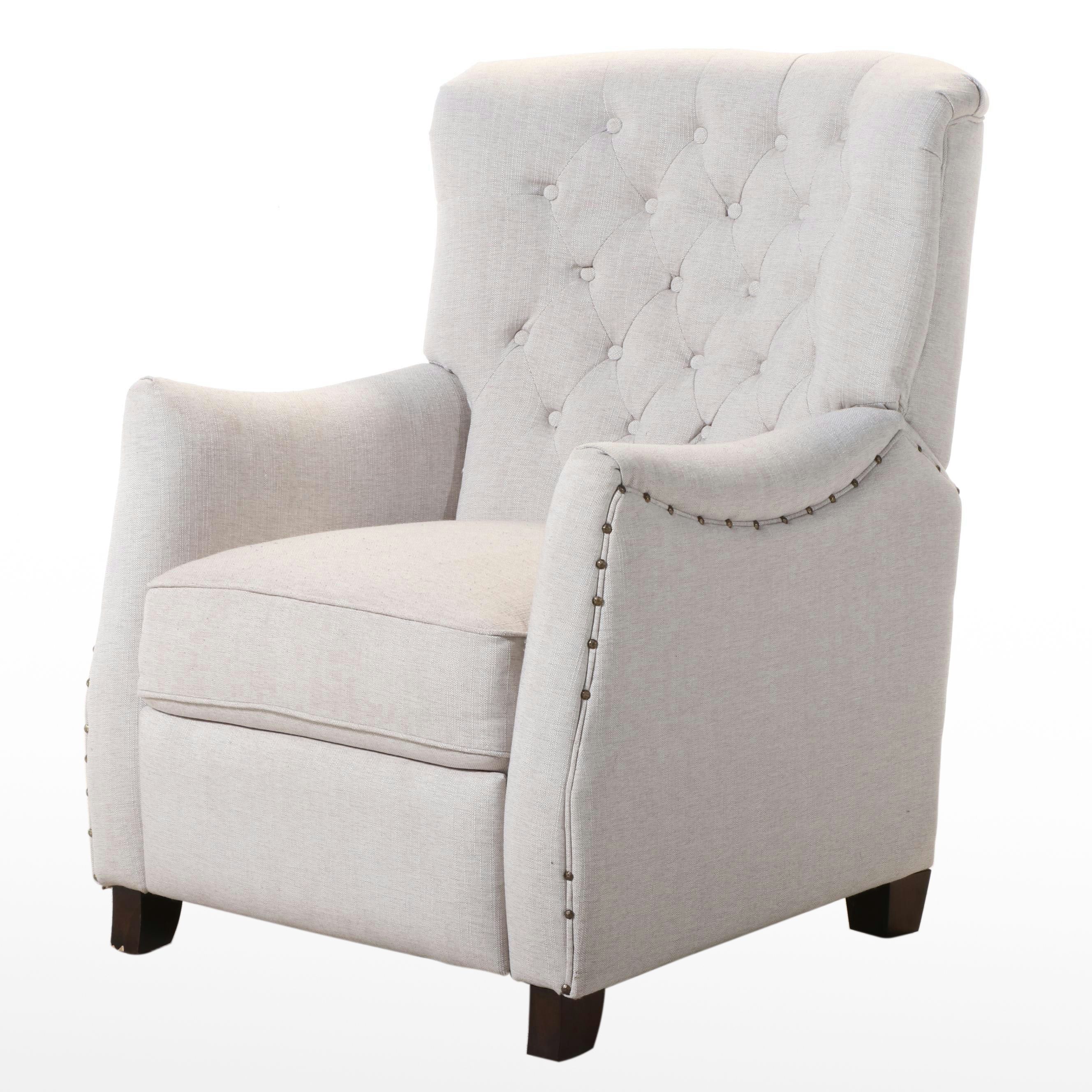 LF Products Buttoned-Down Recliner with Nailheads