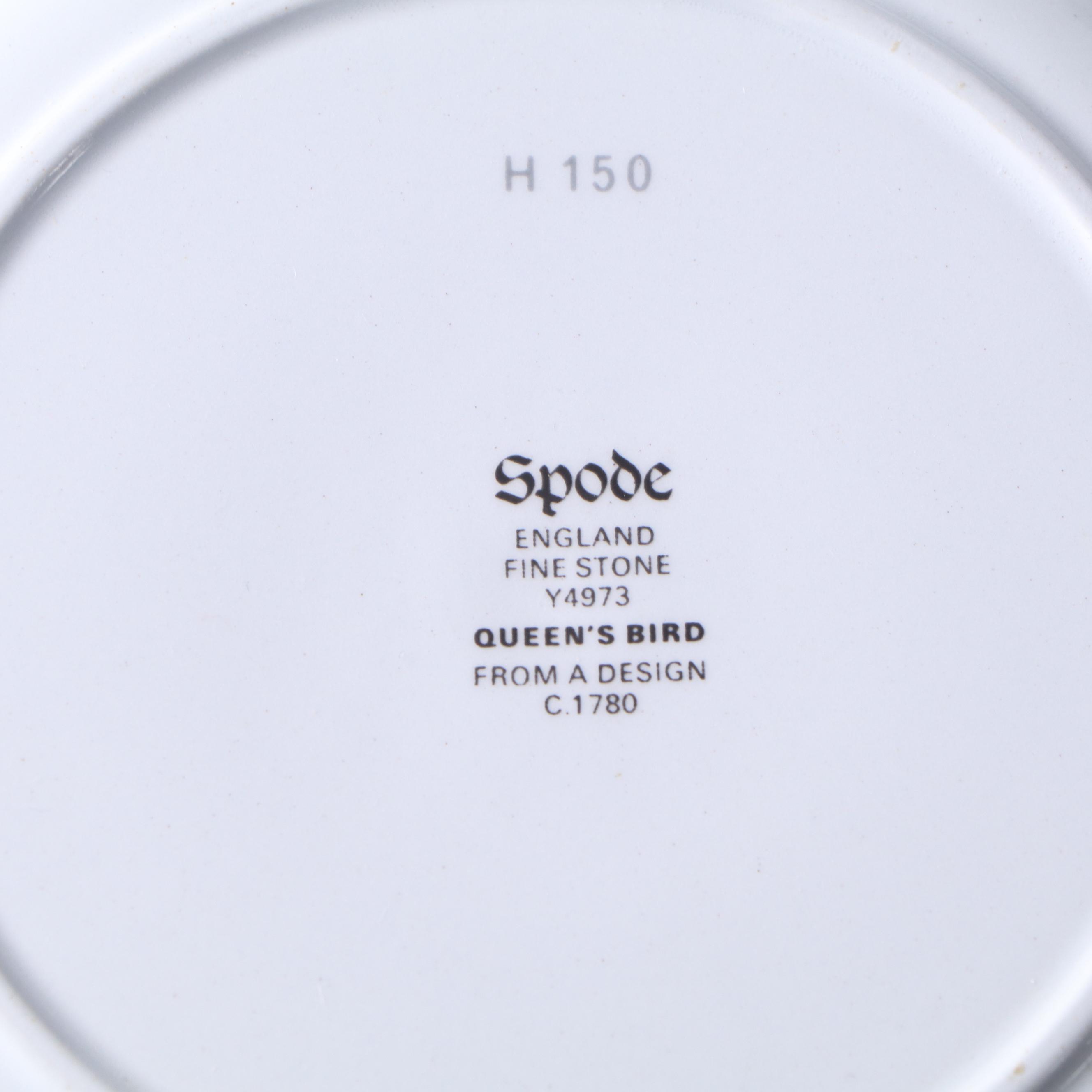 Copeland Spode "Queen's Bird" Stoneware Dinnerware
