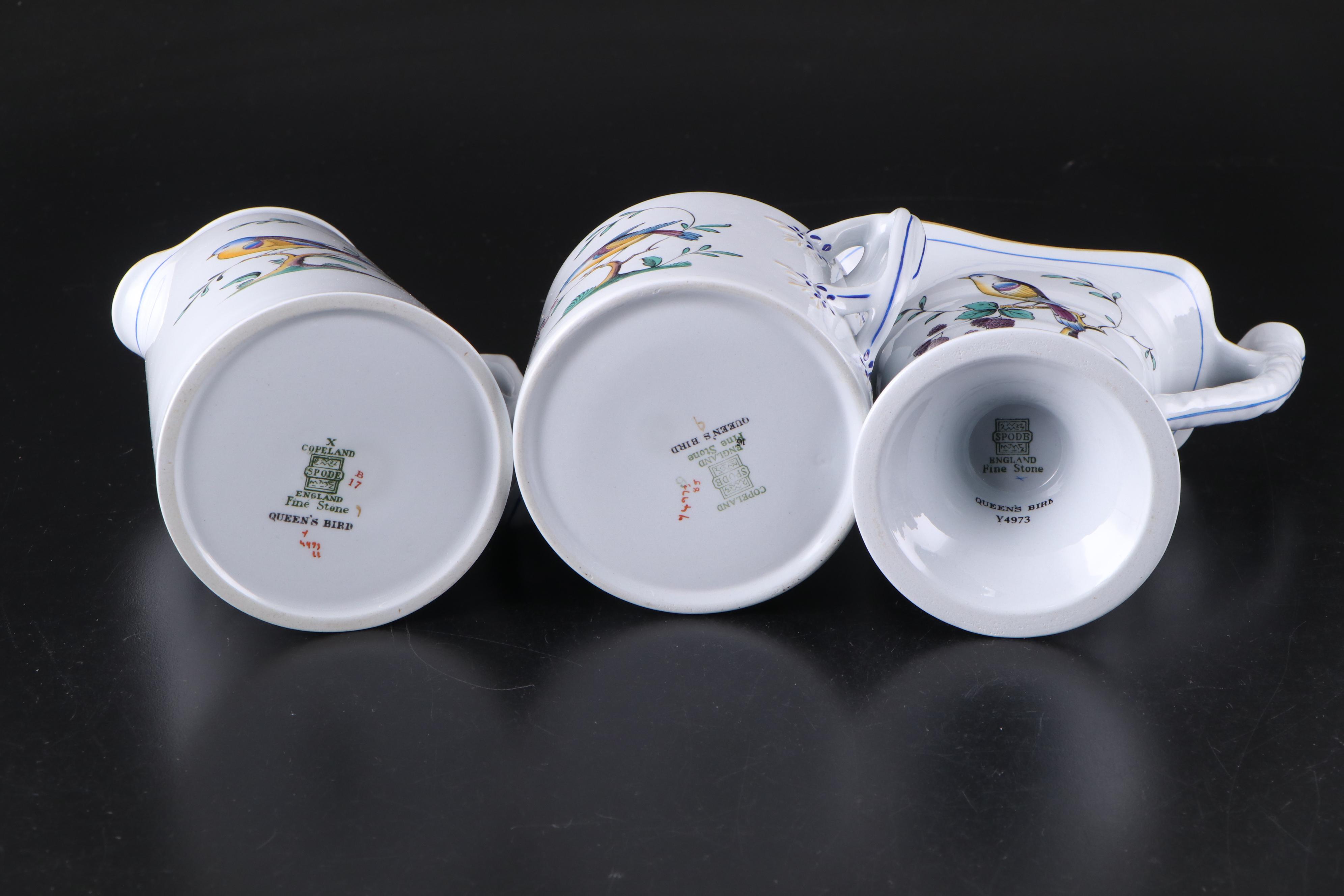 Copeland Spode "Queen's Bird" Stoneware Dinnerware