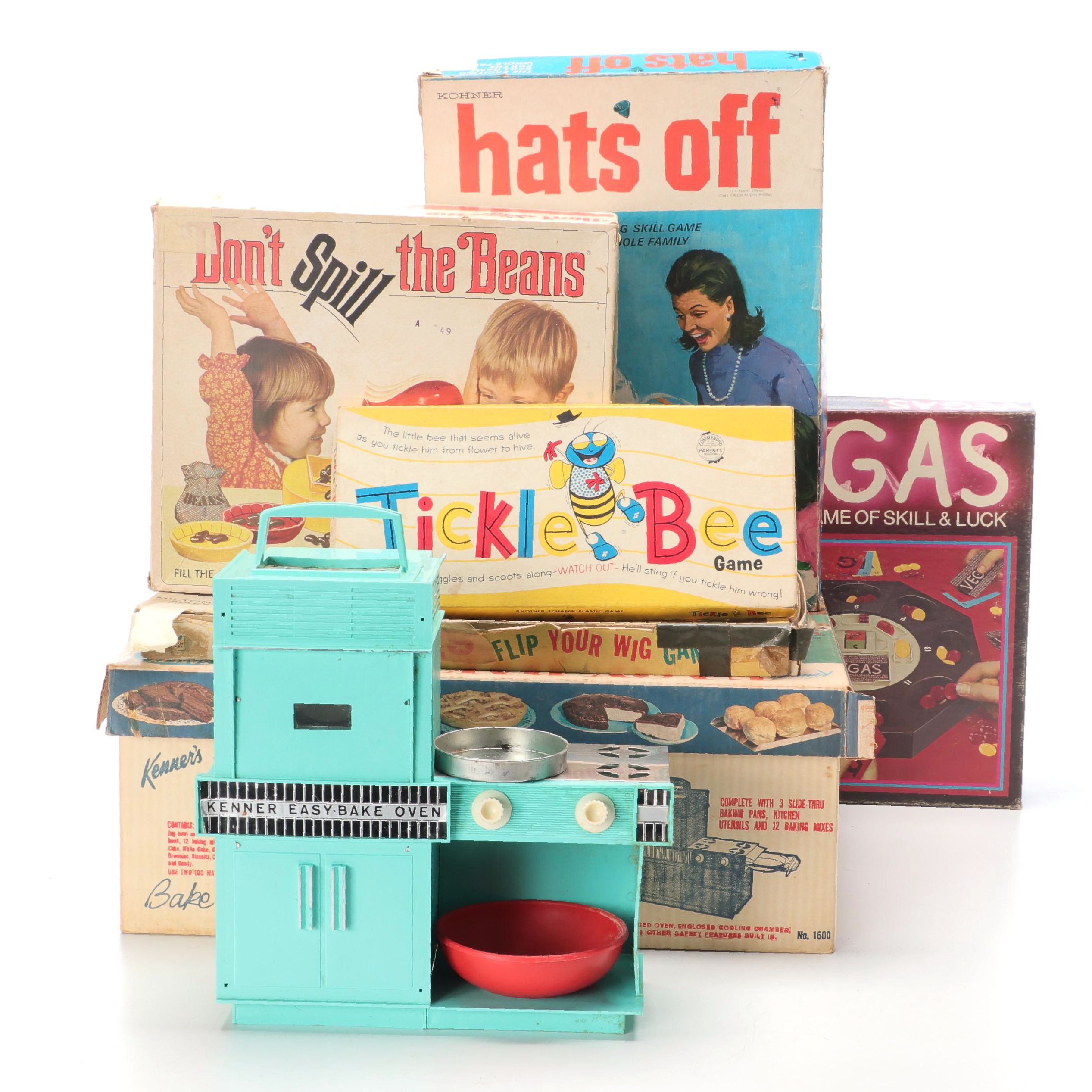 Milton Bradley "The Beatles Flip Your Wig" Board Game with More Board Games