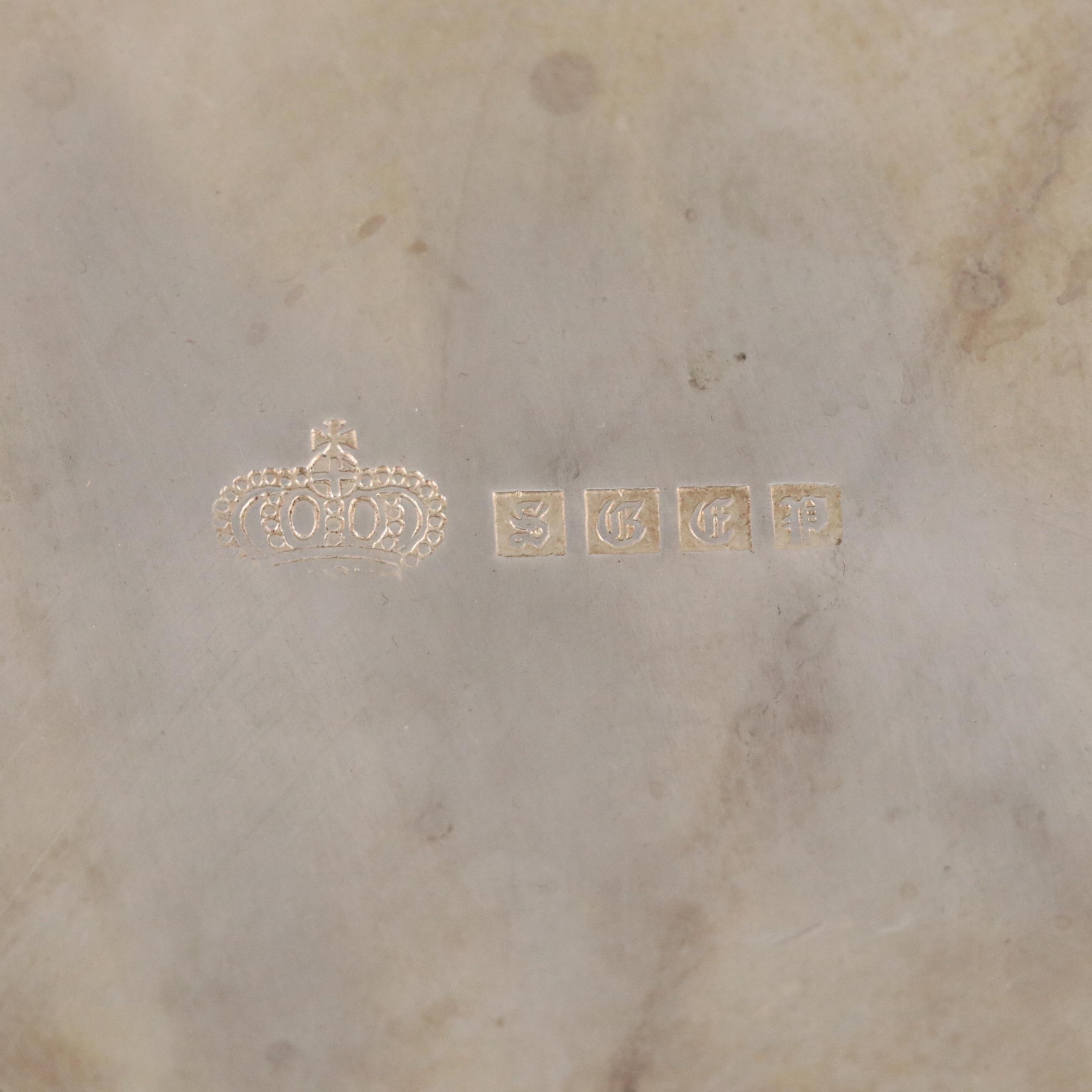 Goldfeder Silverware Co. Georgian Style Punch Bowl and Other Double Spout Ladle