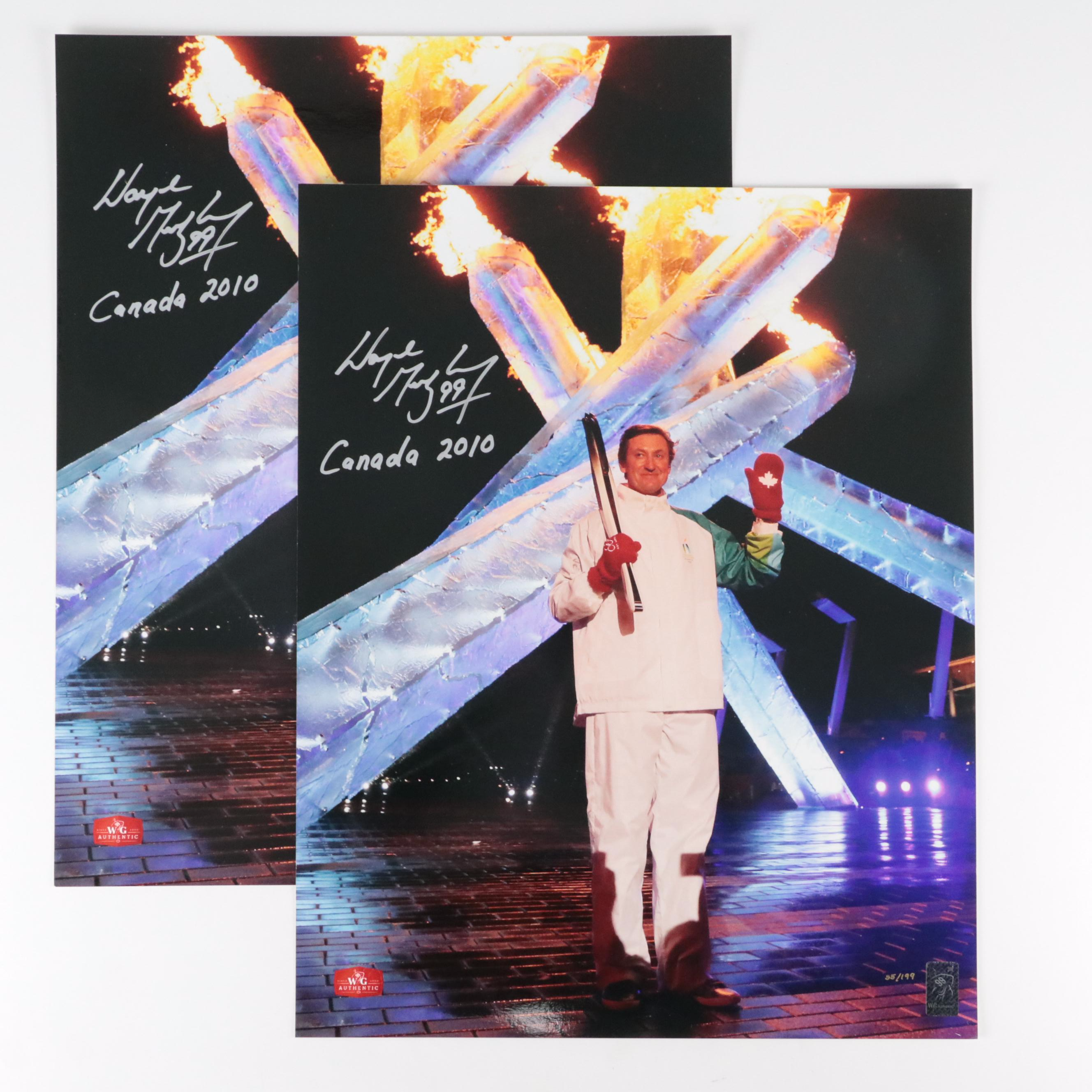 Wayne Gretzky Signed 2010 Olympic Prints