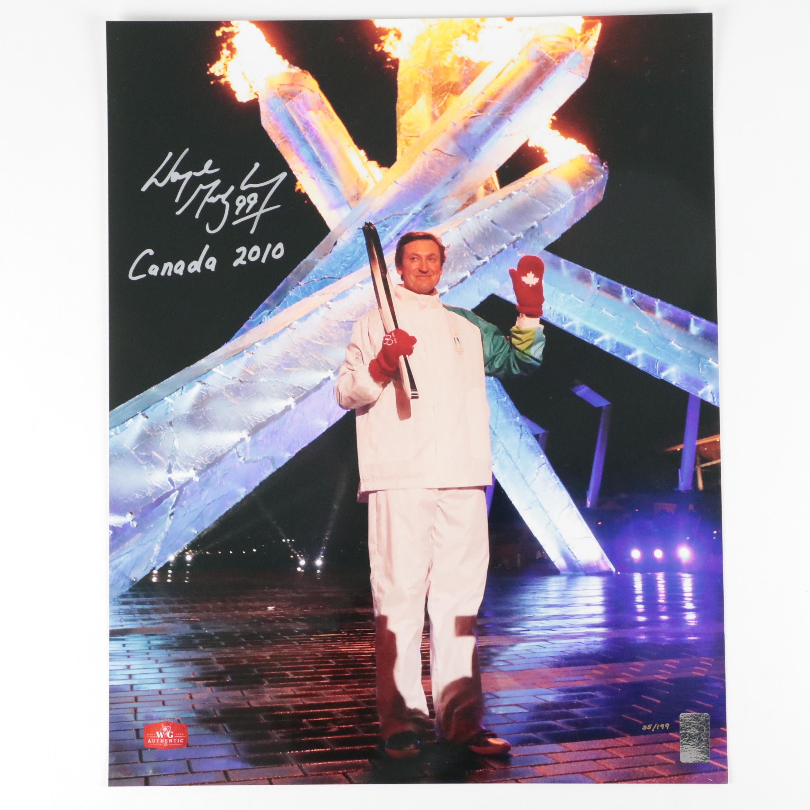 Wayne Gretzky Signed 2010 Olympic Prints