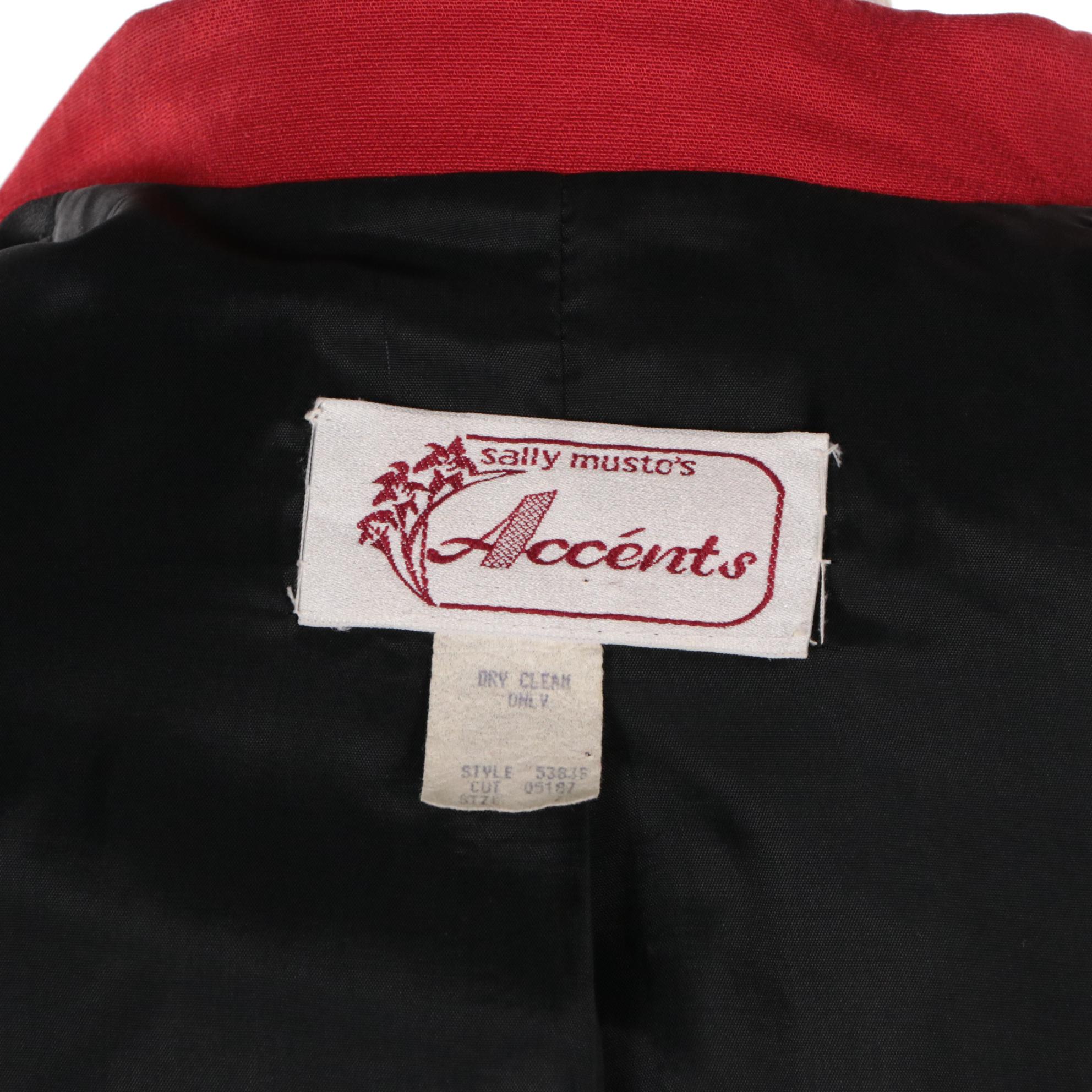 Sally Musto's Accénts Vintage Blazer and Charlotte Ford Black Velvet Skirt Suit