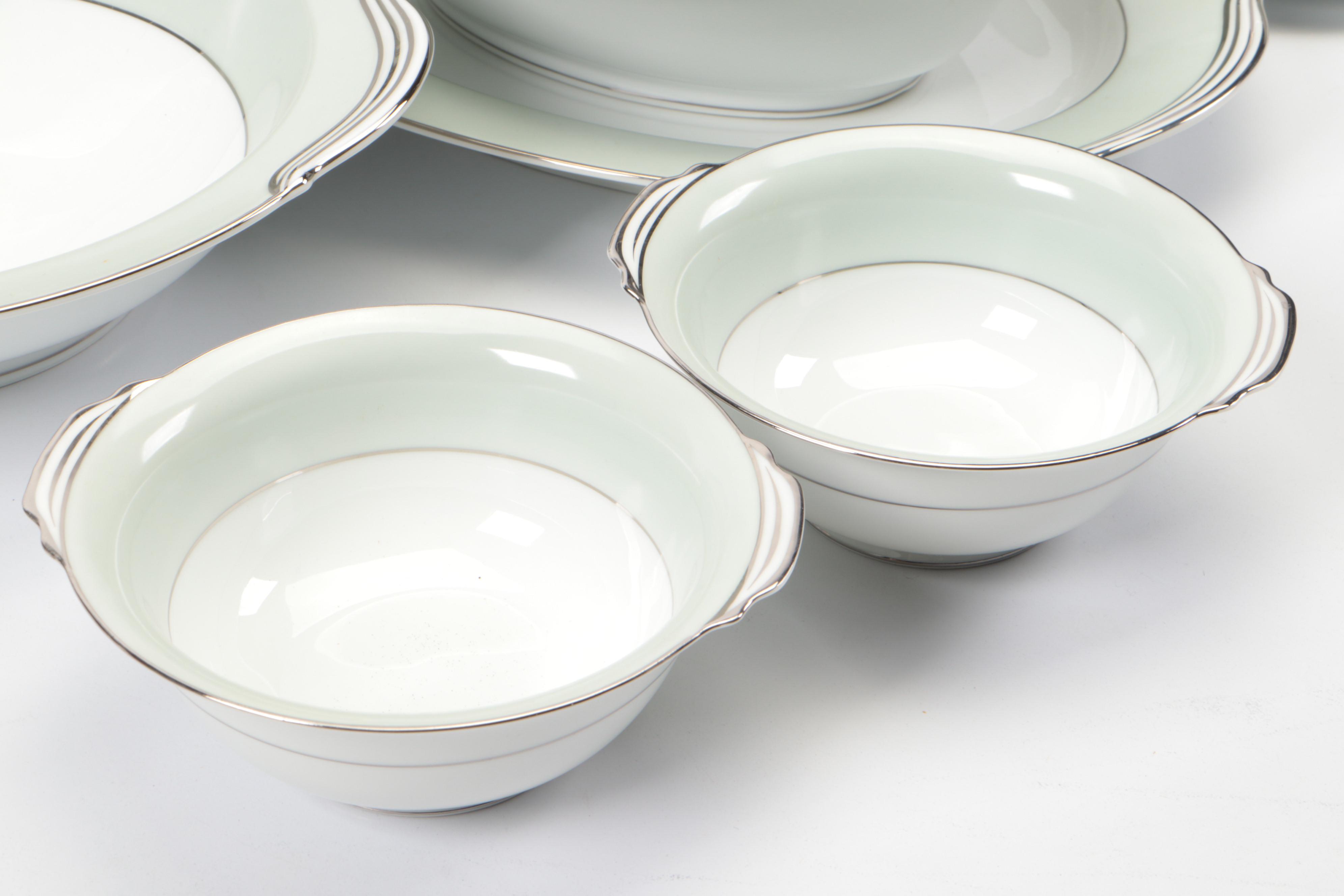Noritake China "Greencourt" Dinnerware and Serving Pieces, 1953-1961