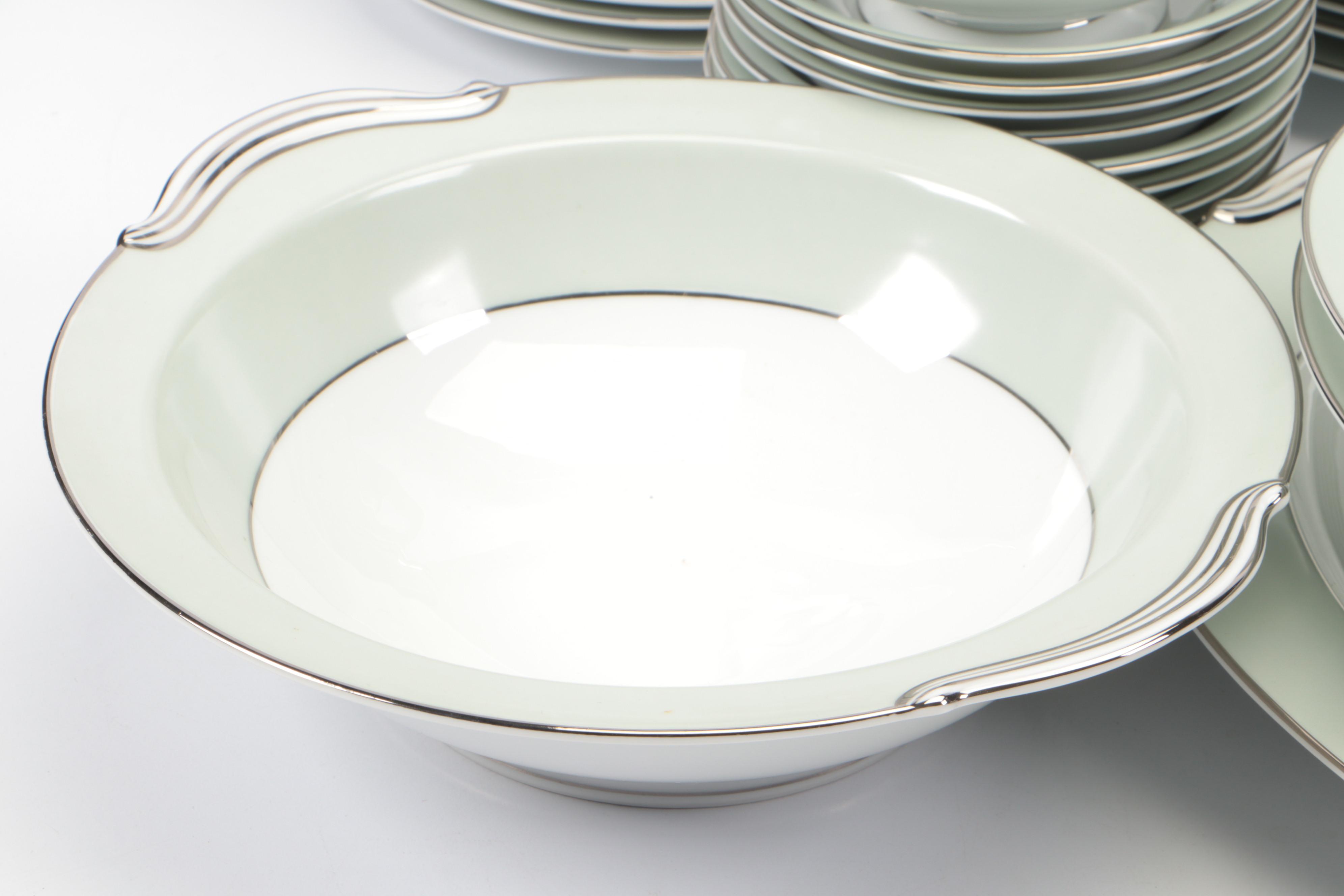 Noritake China "Greencourt" Dinnerware and Serving Pieces, 1953-1961