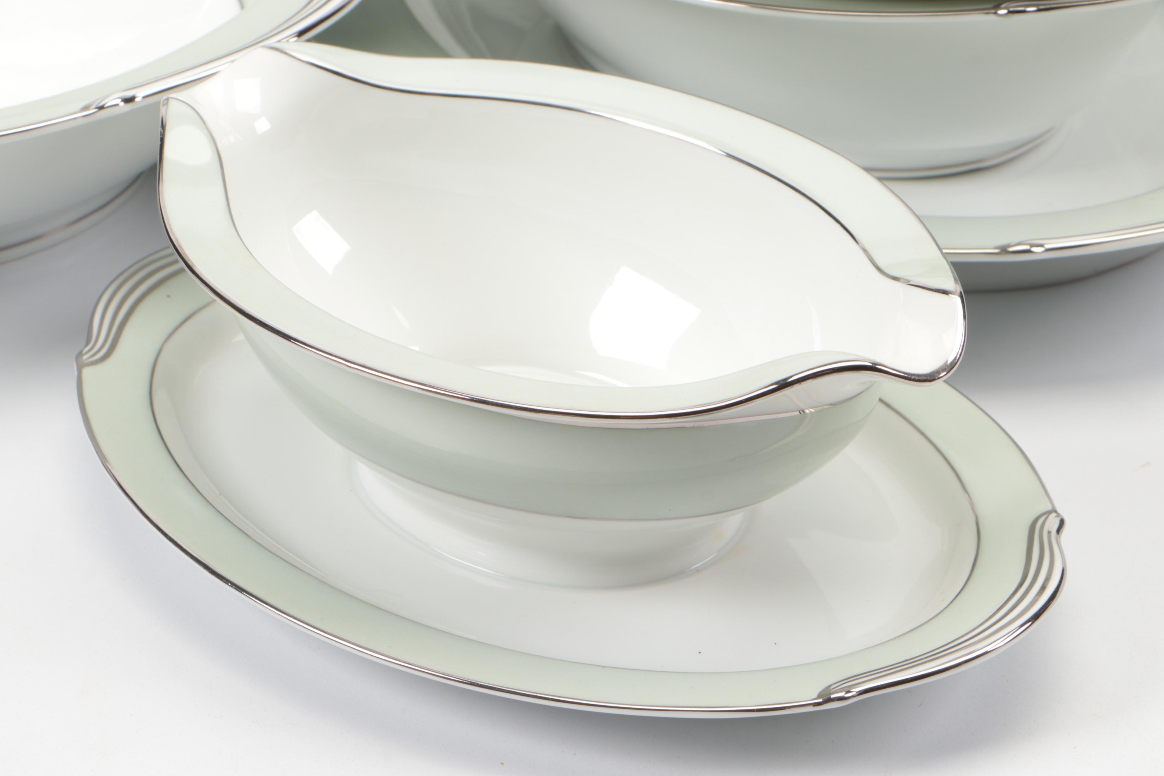 Noritake China "Greencourt" Dinnerware and Serving Pieces, 1953-1961